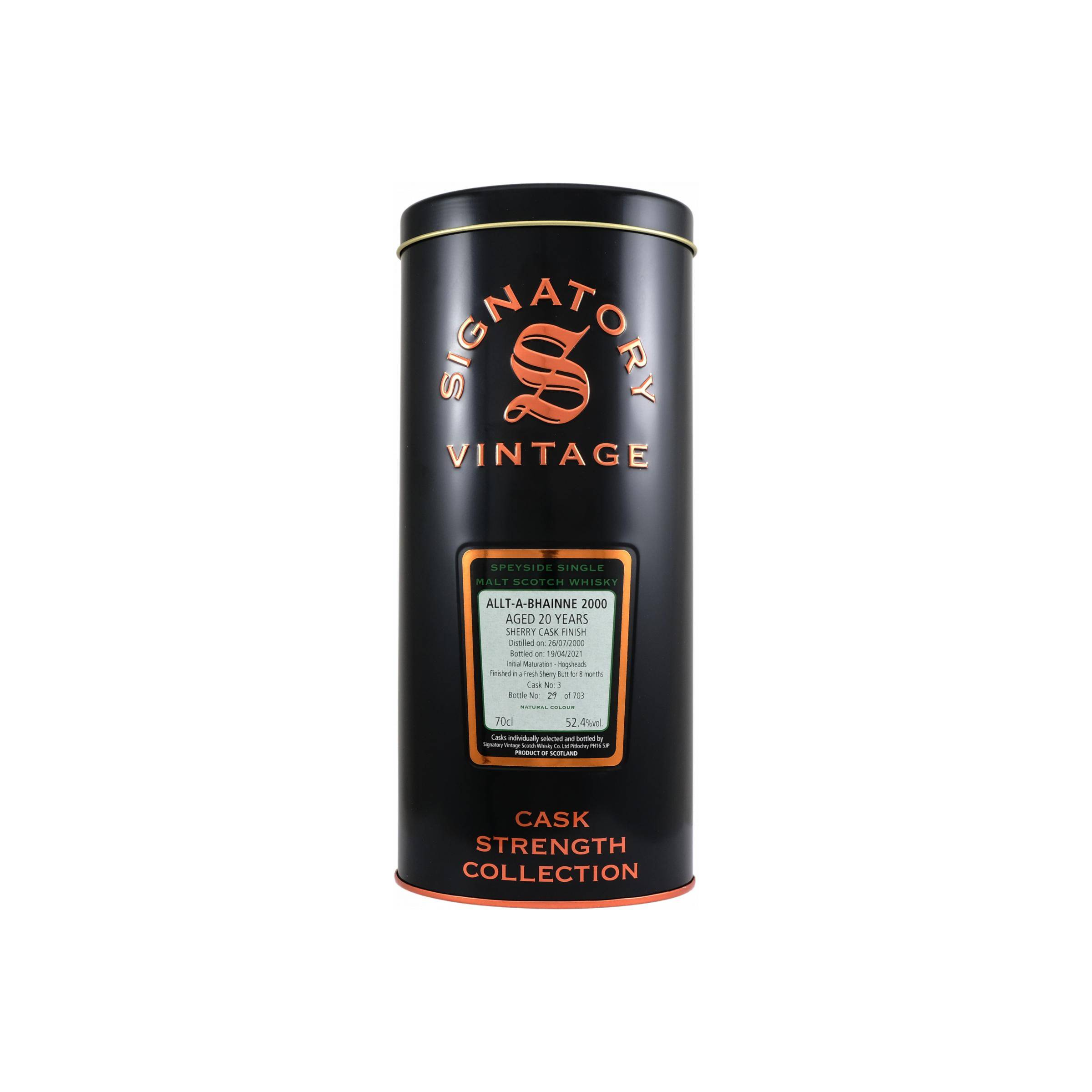 Allt-A-Bhainne Cask Strength Collection 2000 20 Years Single Malt Whisky 2