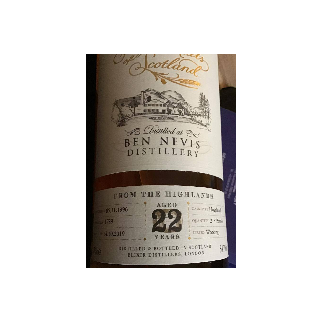 Ben Nevis The Single Malts of Scotland 1996 22 Years Single Malt Whisky 2