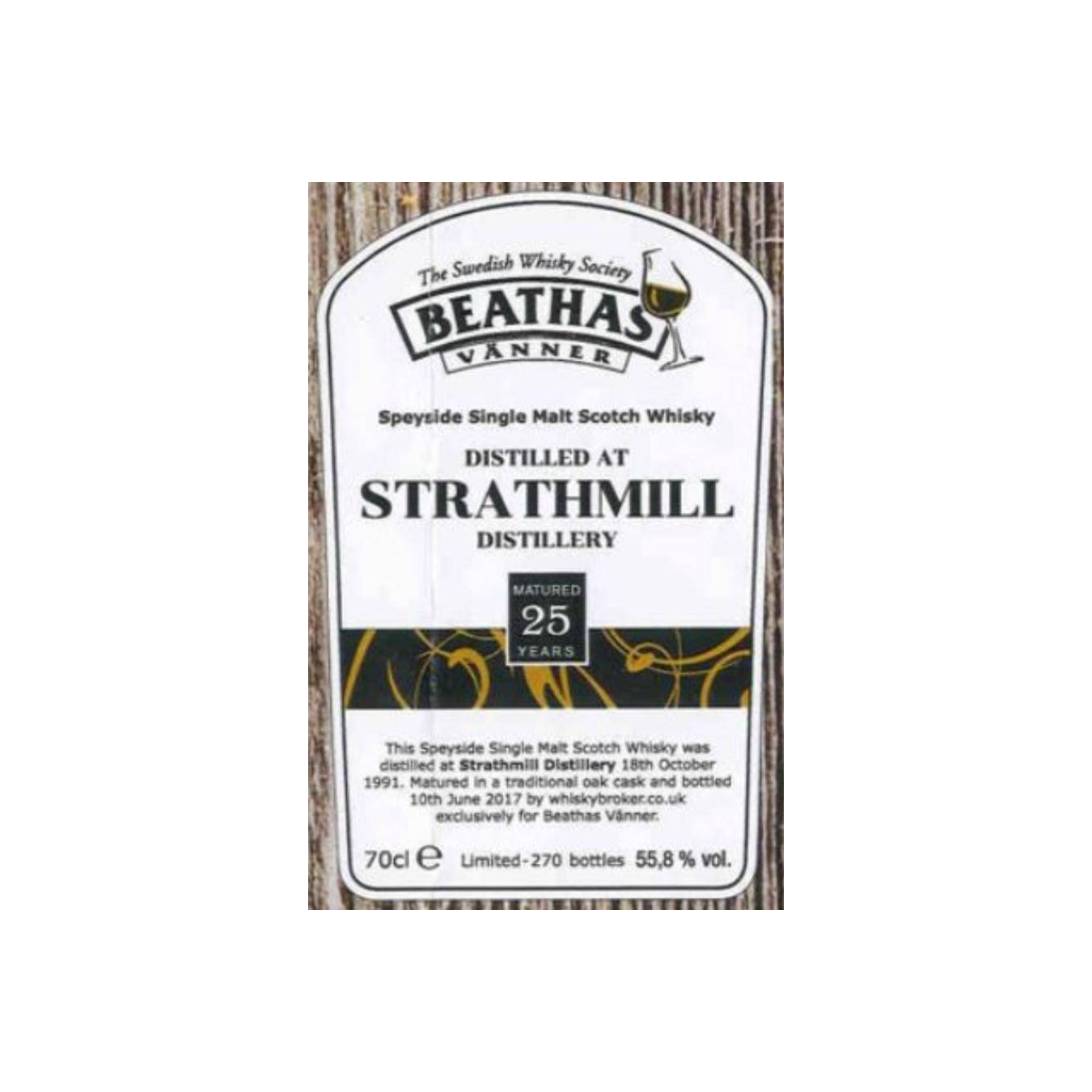 Strathmill 1991 25 Years Single Malt Whisky 2