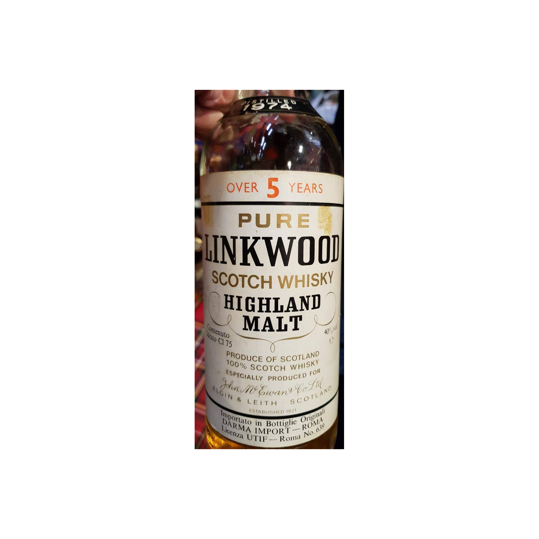 Linkwood 1974 5 Years Single Malt Whisky