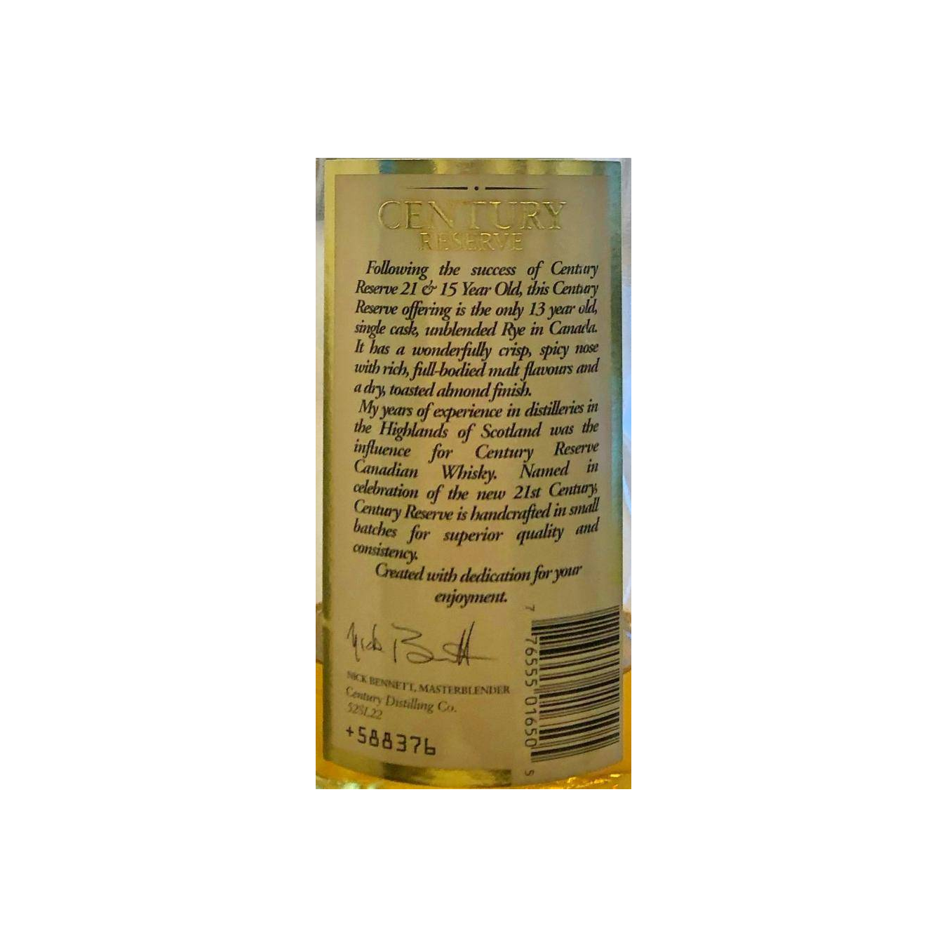 Century Reserve 13-year-old 2