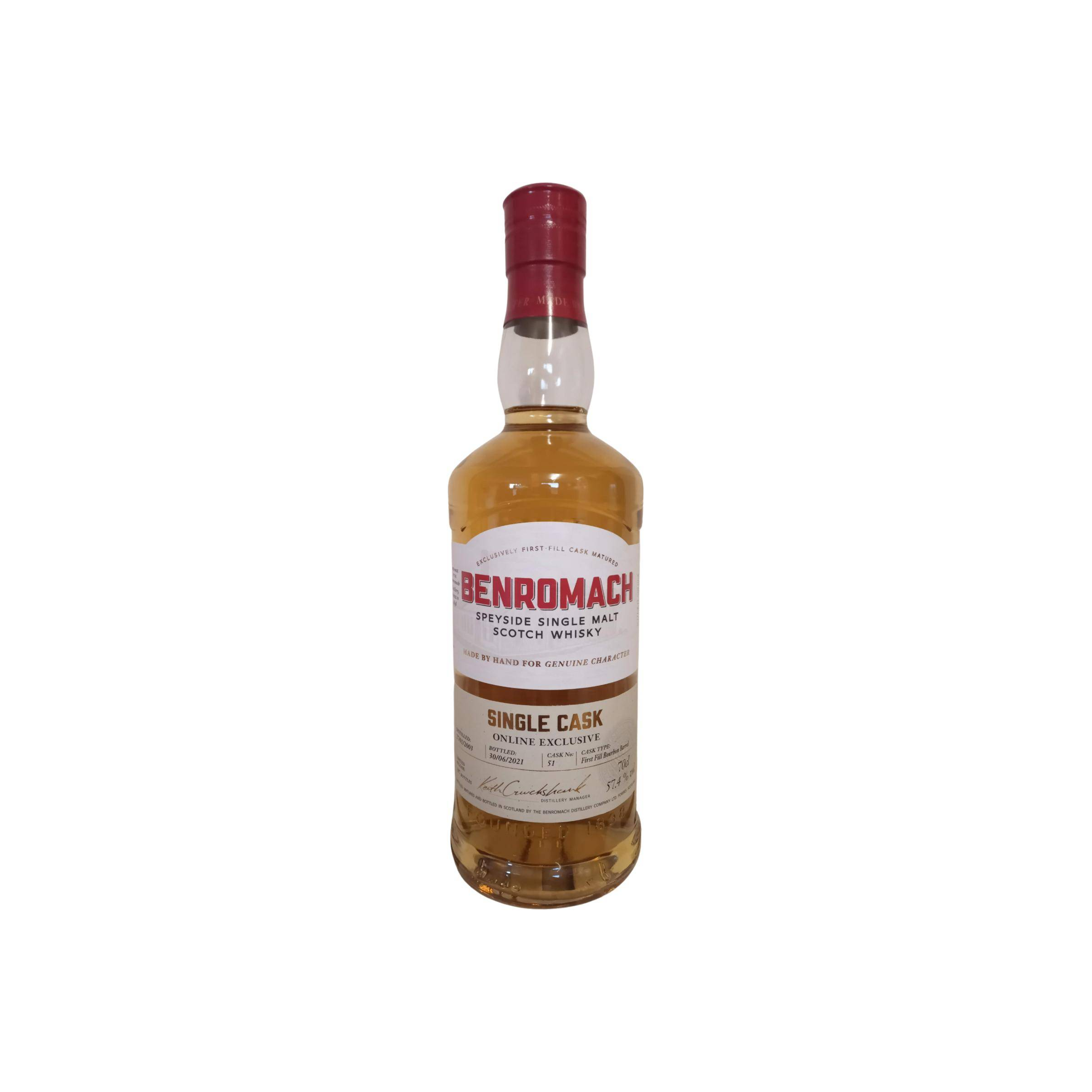 Benromach Single Cask 2003 18 Years Single Malt Whisky