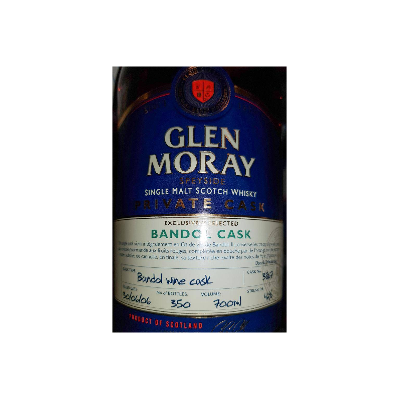 Glen Moray Private Cask 2006 Single Malt Whisky 2