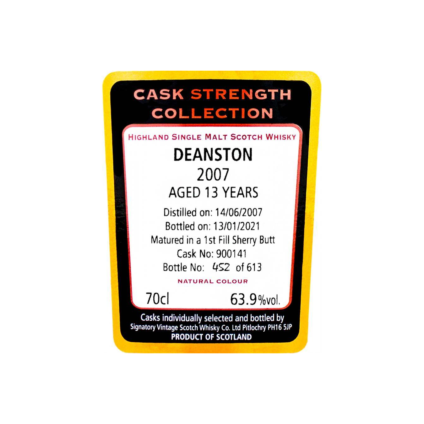 Deanston Cask Strength Collection 2007 13 Years Single Malt Whisky 3
