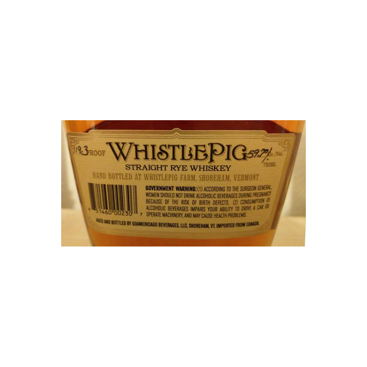 WhistlePig 10 Years Rye Whisky 3