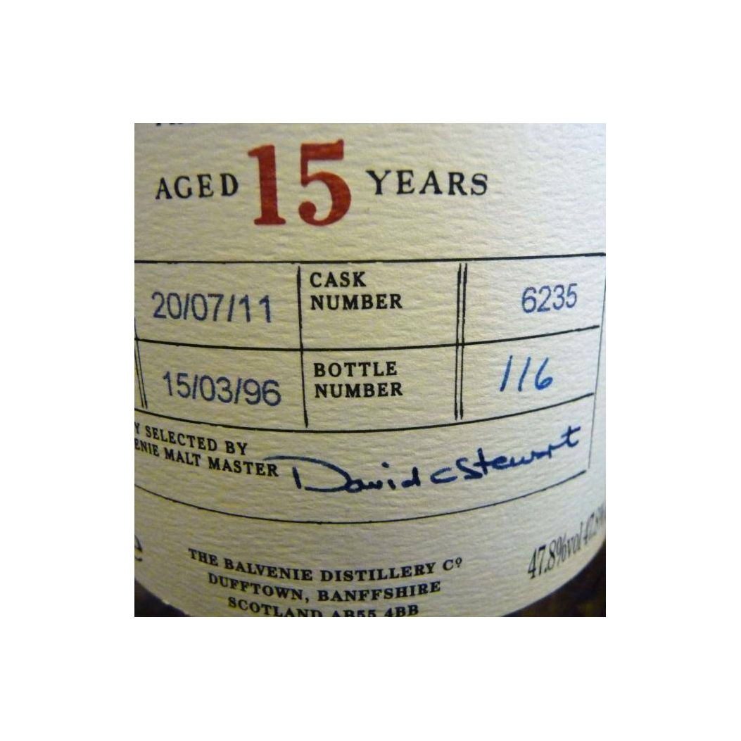 The Balvenie Single Cask 1996 15 Years Single Malt Whisky