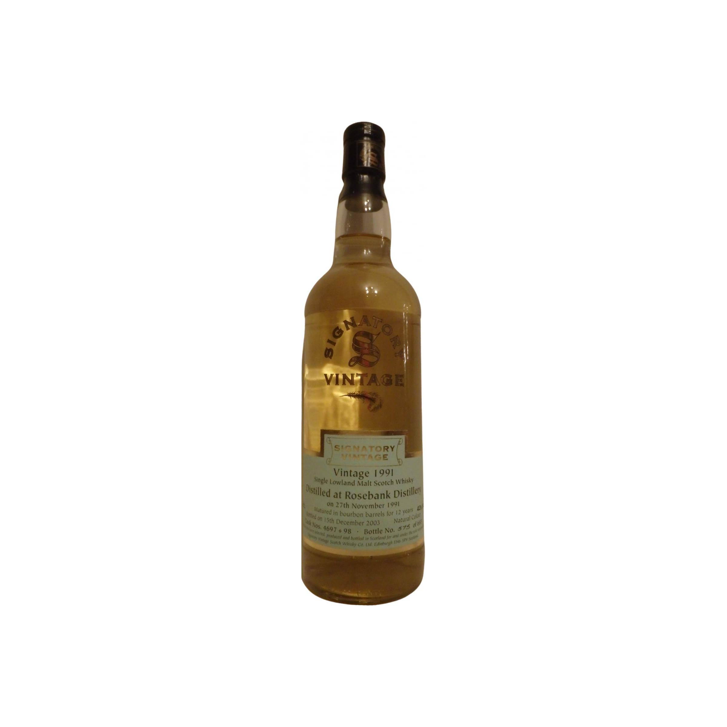 Rosebank Vintage Collection 1991 12 Years Single Malt Whisky