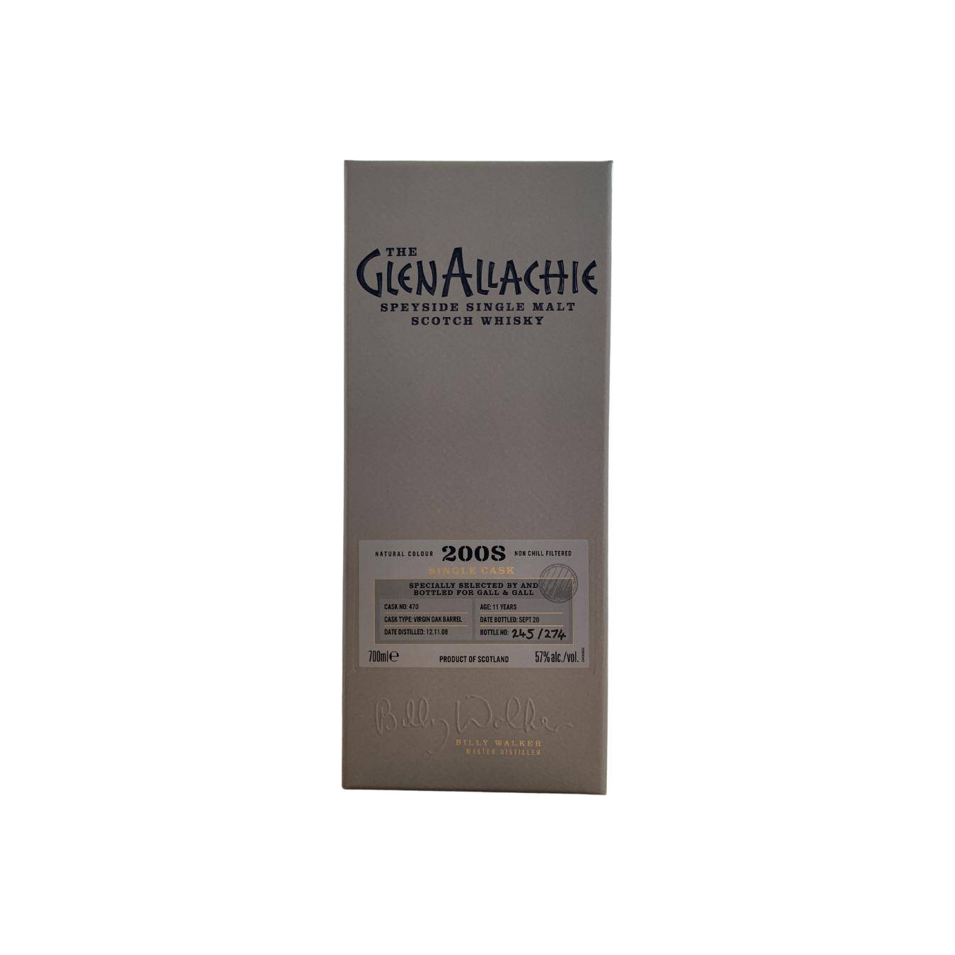 The GlenAllachie Single Cask 2008 11 Years Single Malt Whisky
