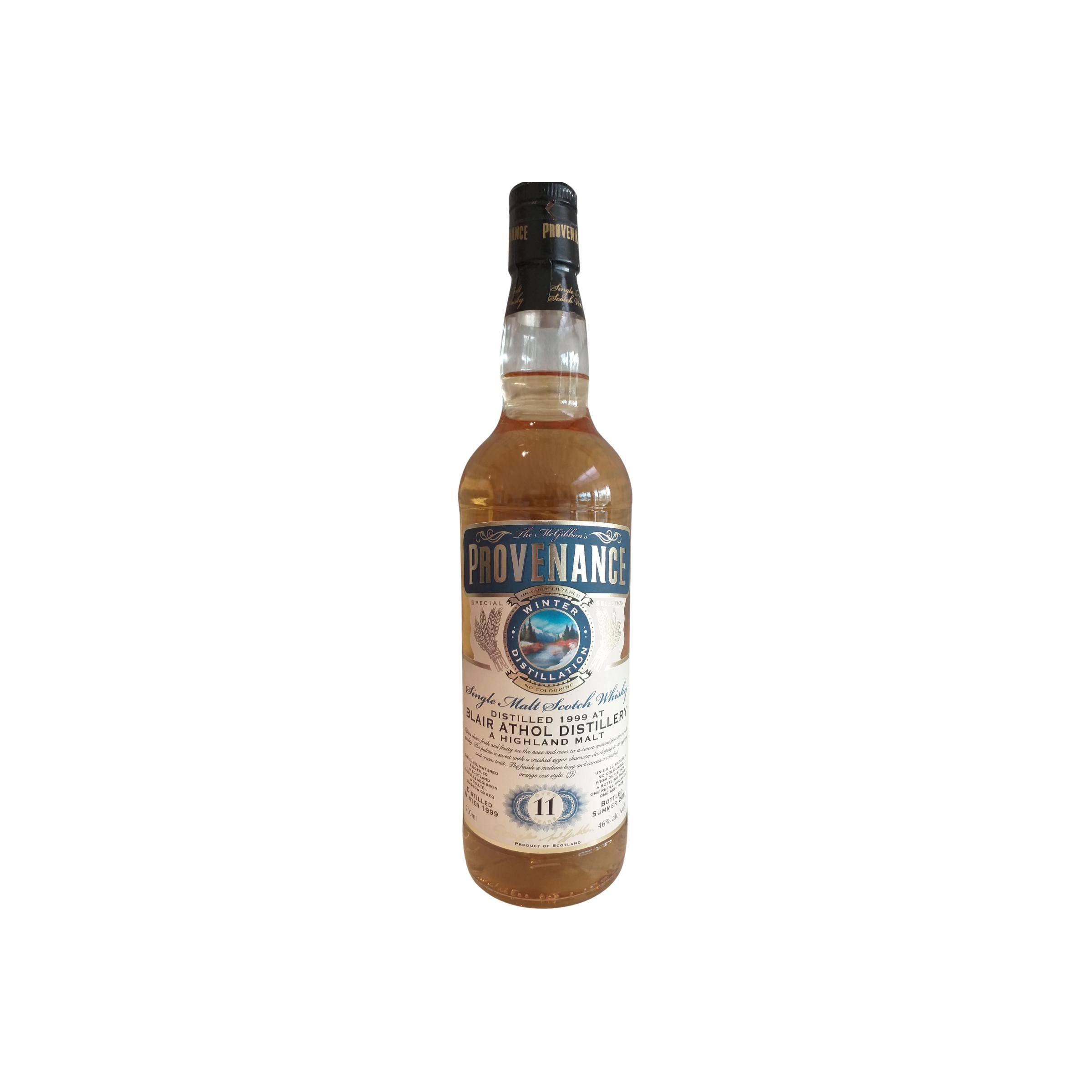 Blair Athol McGibbon's Provenance 1999 11 Years Single Malt Whisky