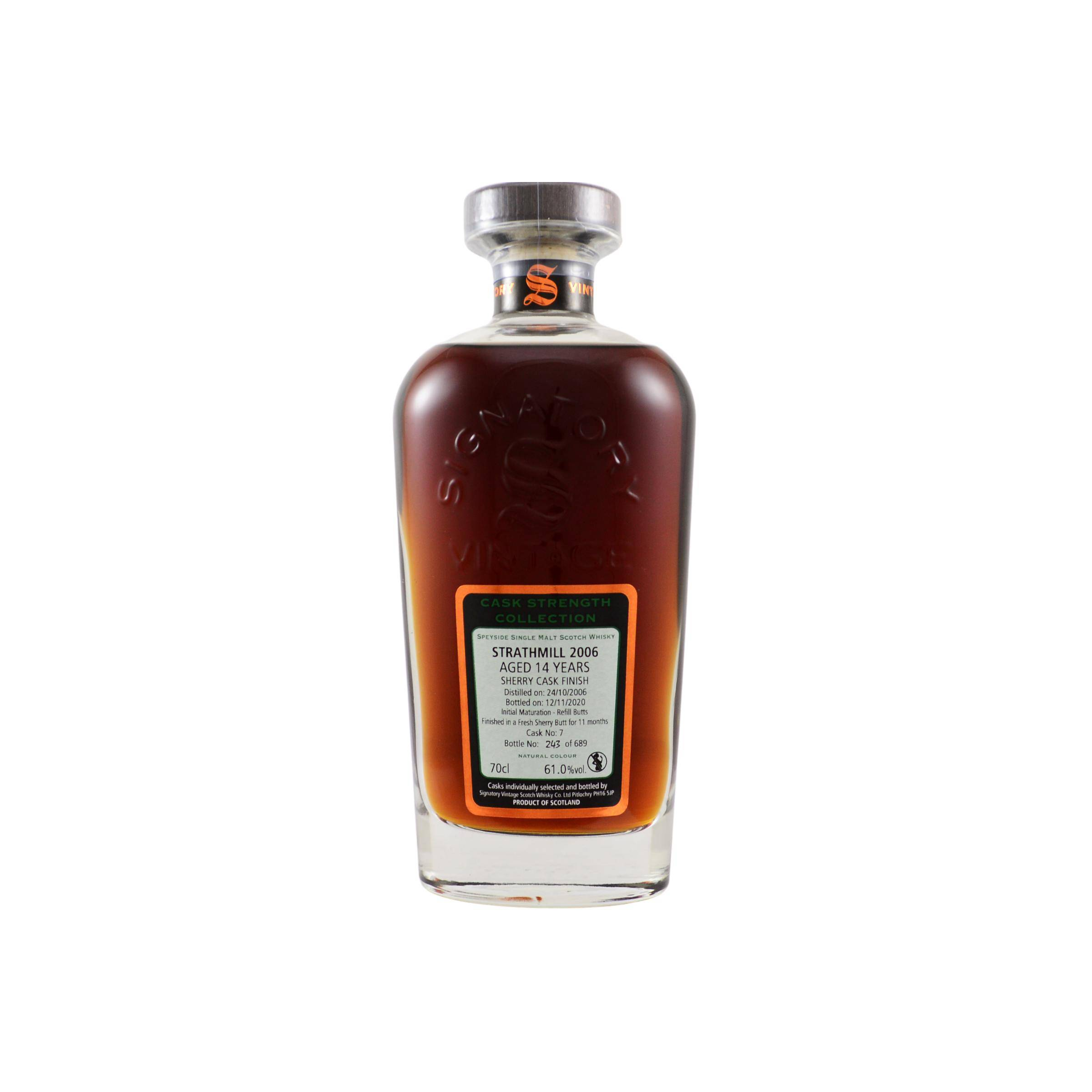 Strathmill Cask Strength Collection 2006 14 Years Single Malt Whisky