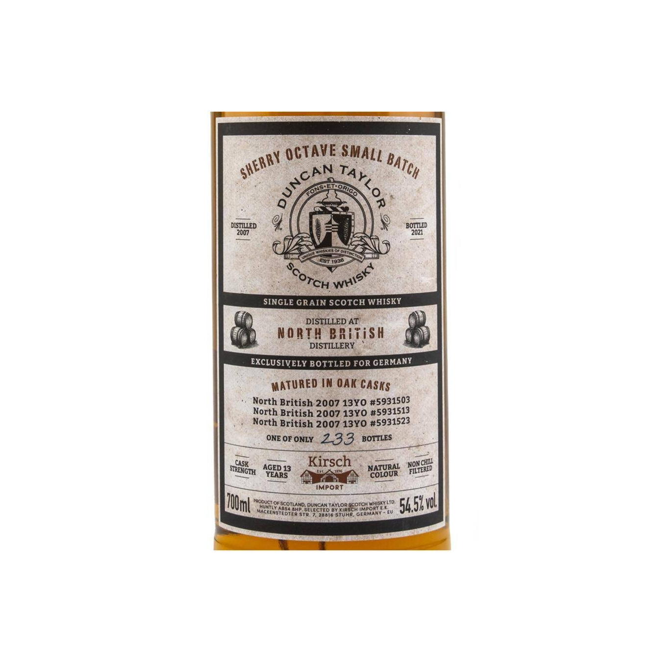 North British 2007 13 Years Single Grain Whisky 3