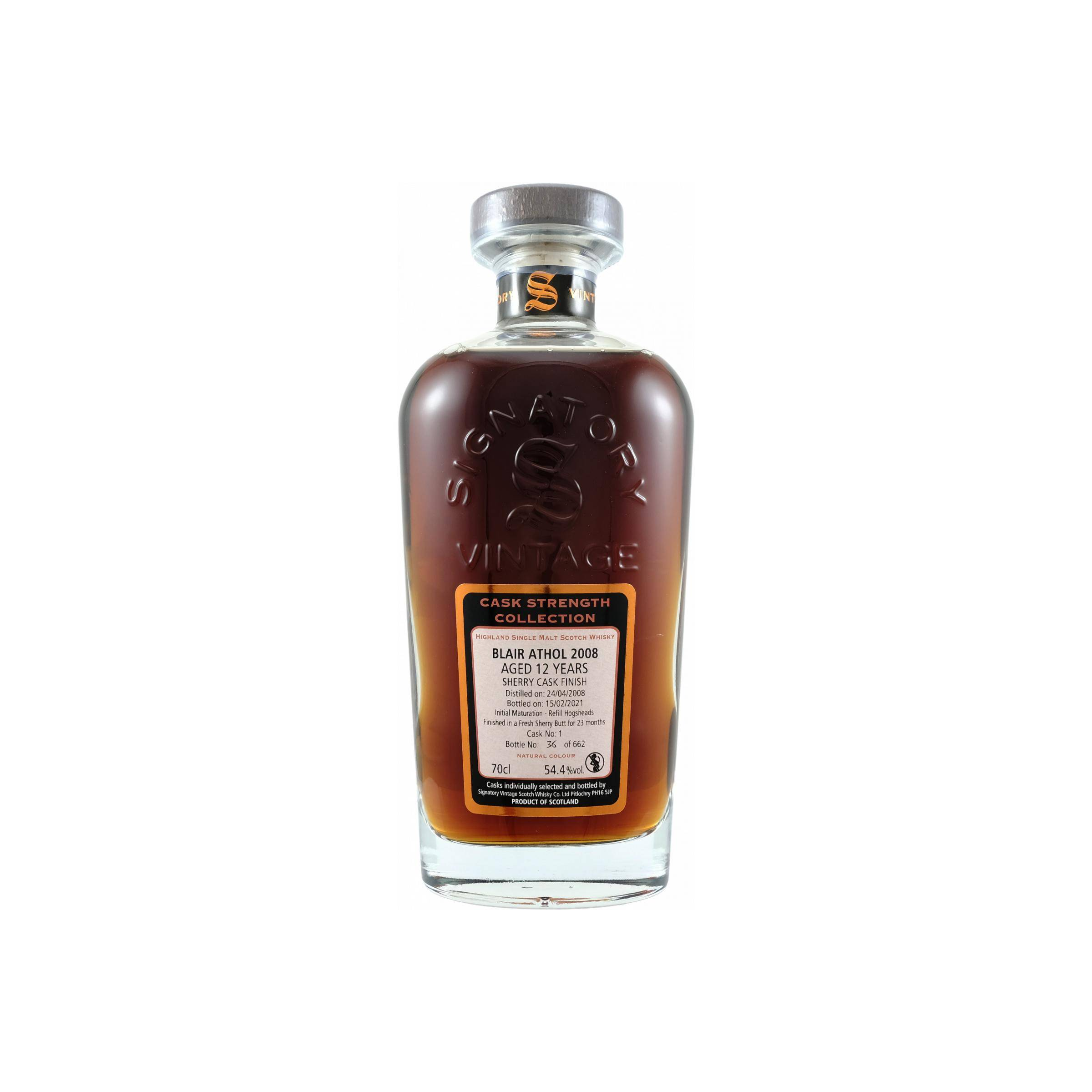 Blair Athol Cask Strength Collection 2008 12 Years Single Malt Whisky