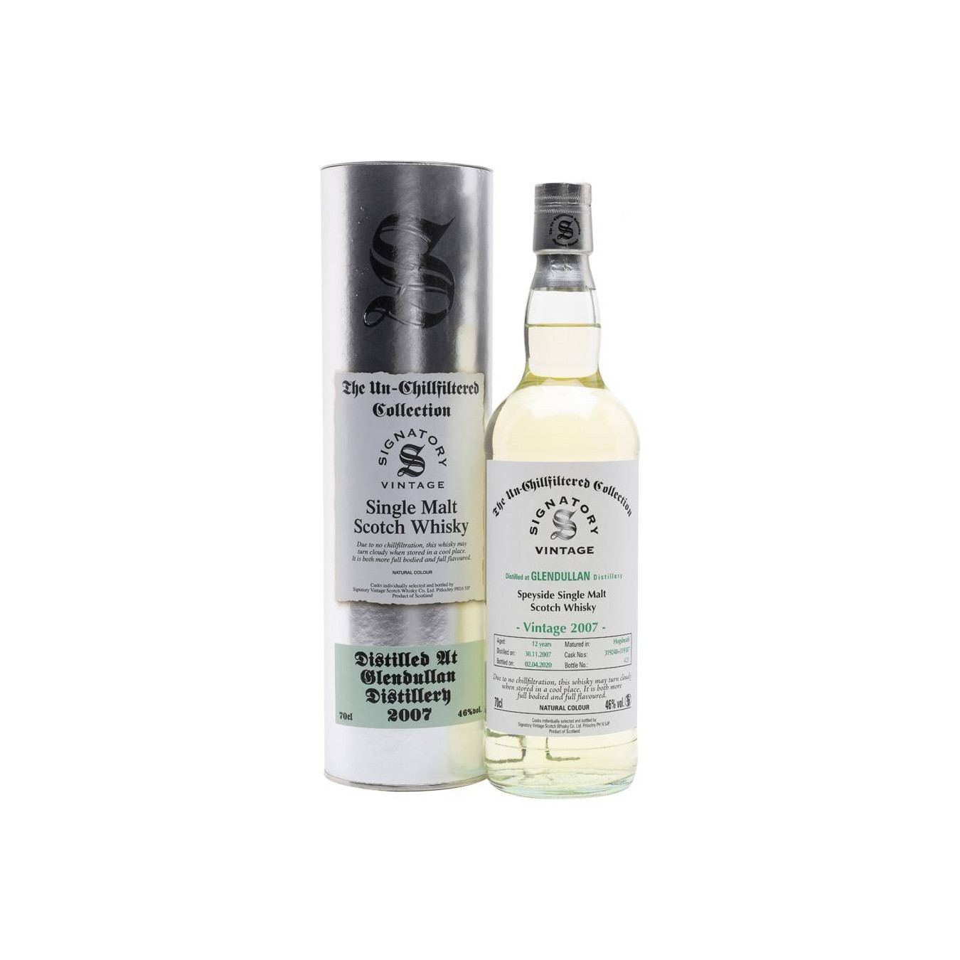 Glendullan The Un-Chillfiltered Collection 2007 12 Years Single Malt Whisky 2