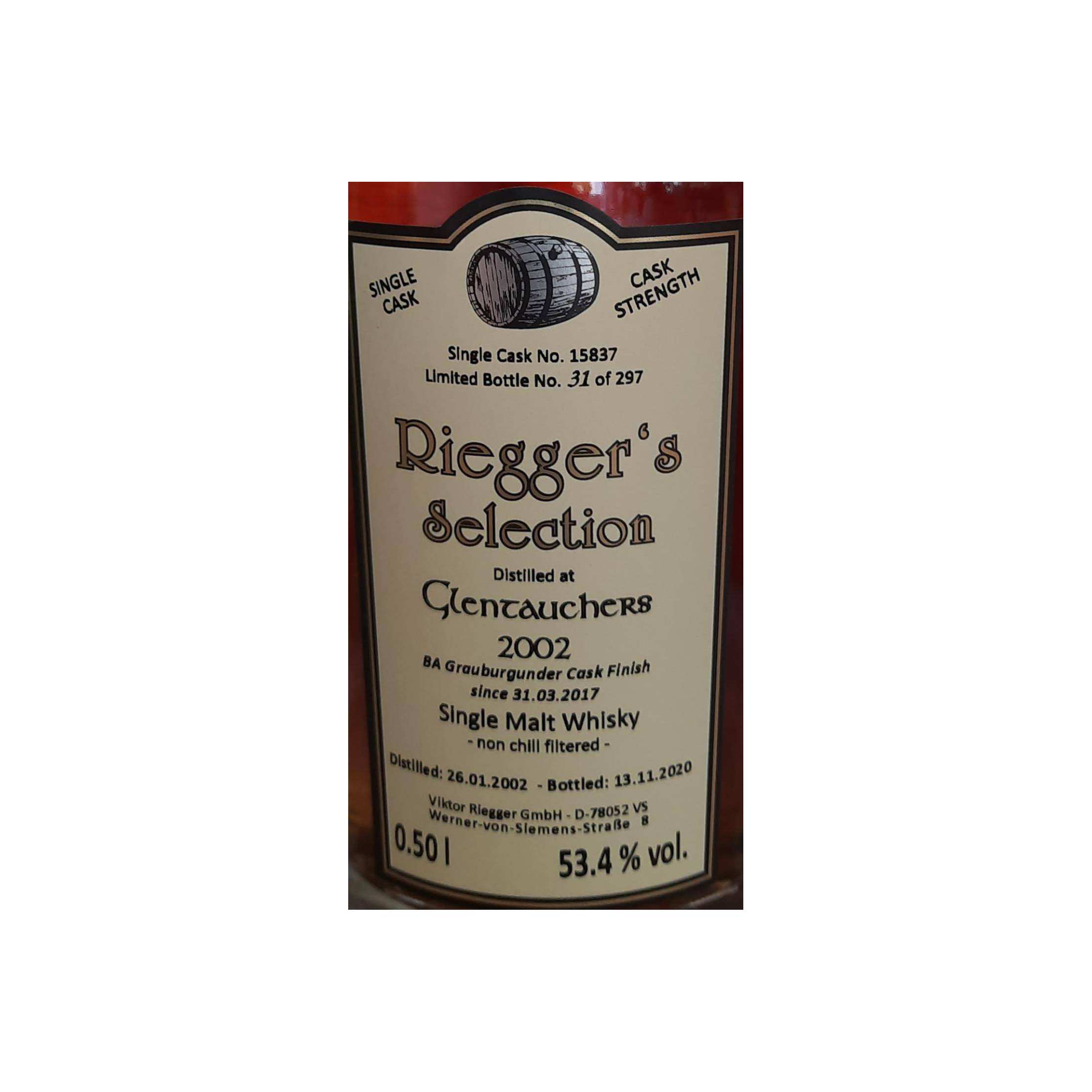 Glentauchers 2002 18 Years Single Malt Whisky 2