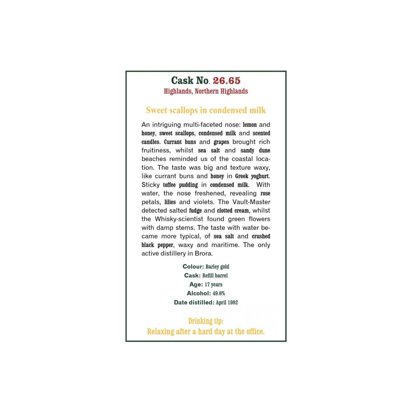 The Scotch Malt Whisky Society 1992 17 Years Single Malt Whisky