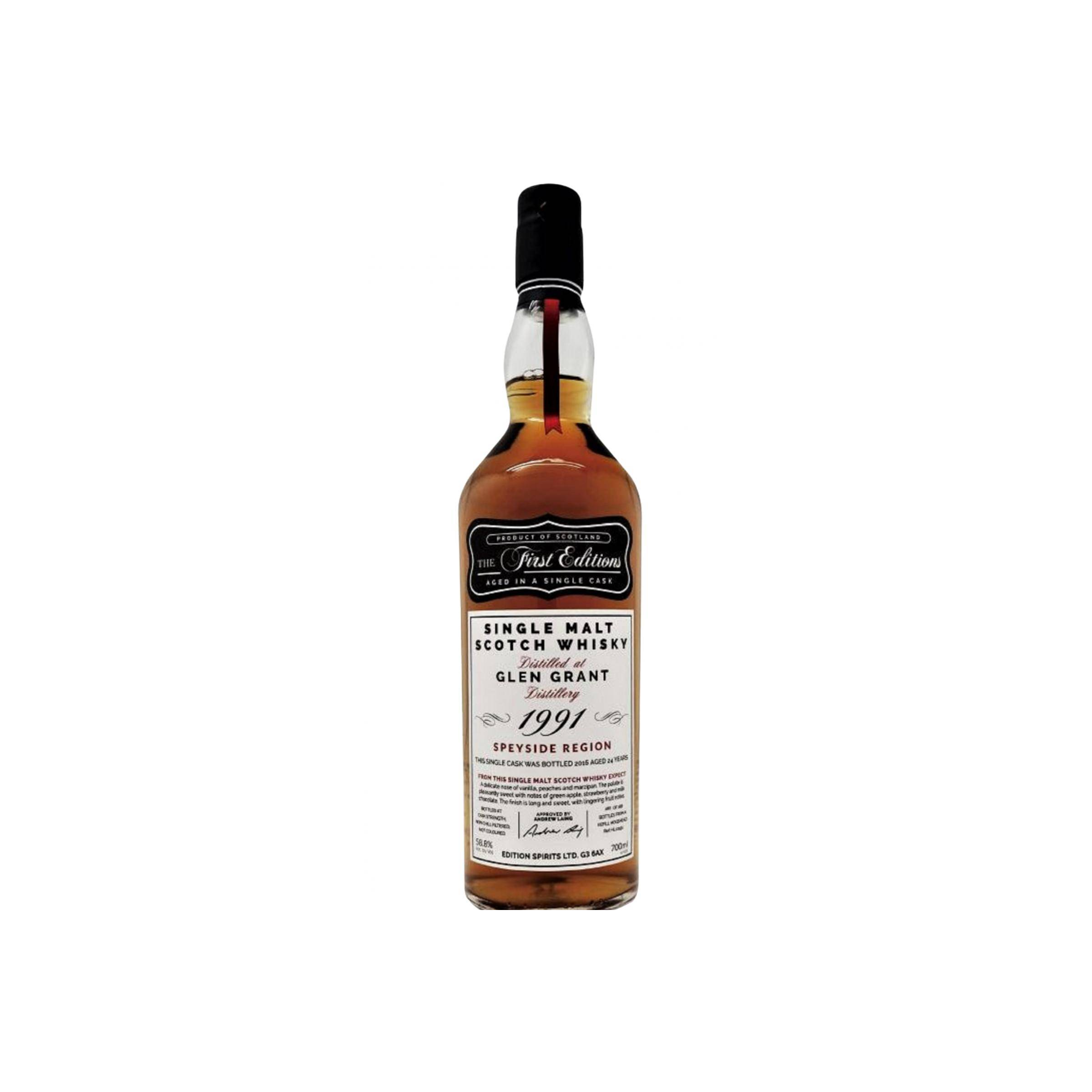Glen Grant The First Editions 1991 24 Years Single Malt Whisky