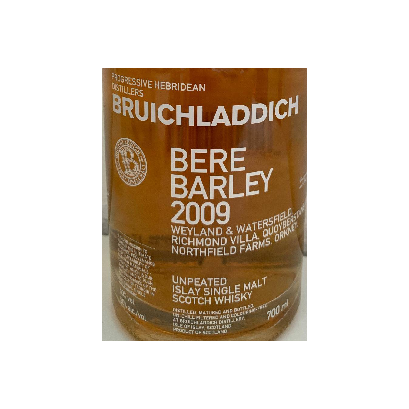 Bruichladdich 2009 7 Years Single Malt Whisky