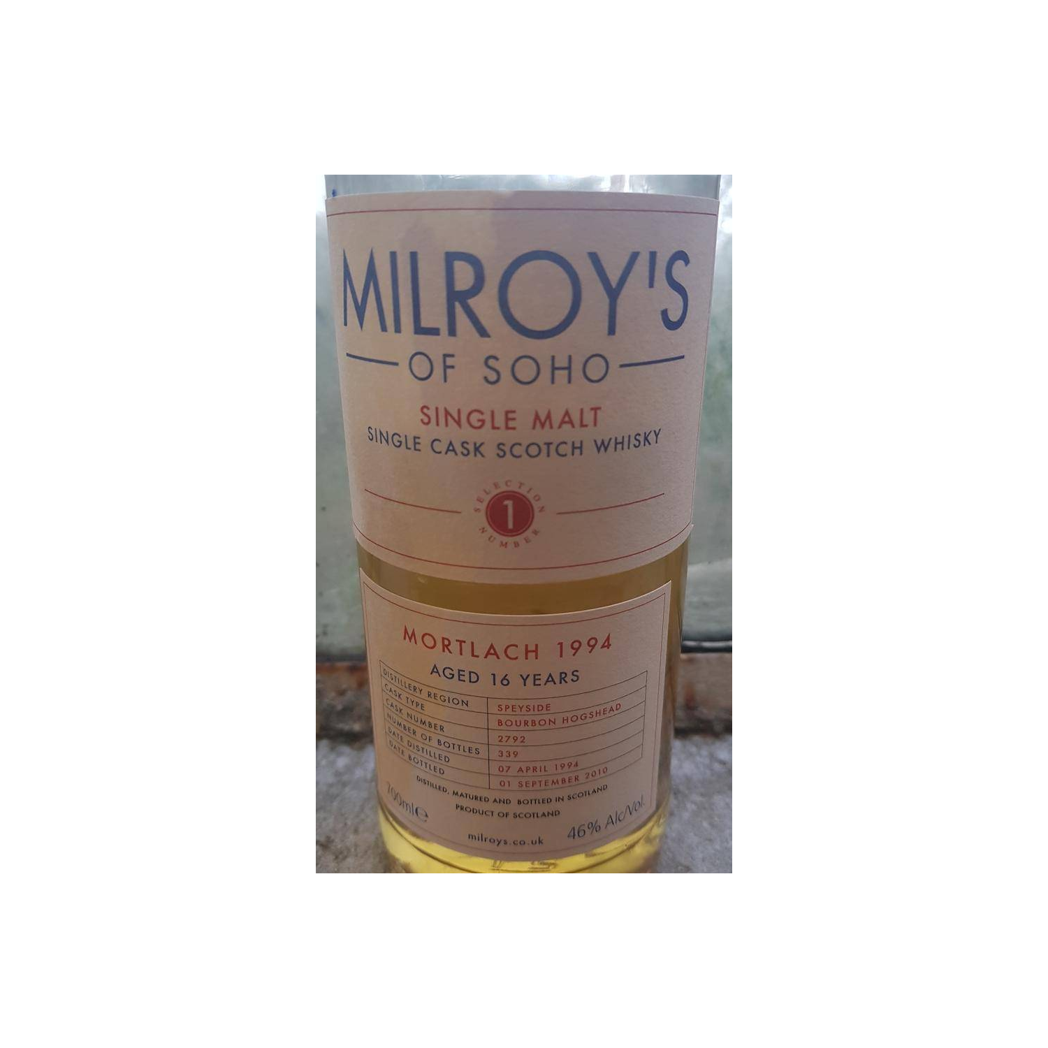 Mortlach 1994 16 Years Single Malt Whisky