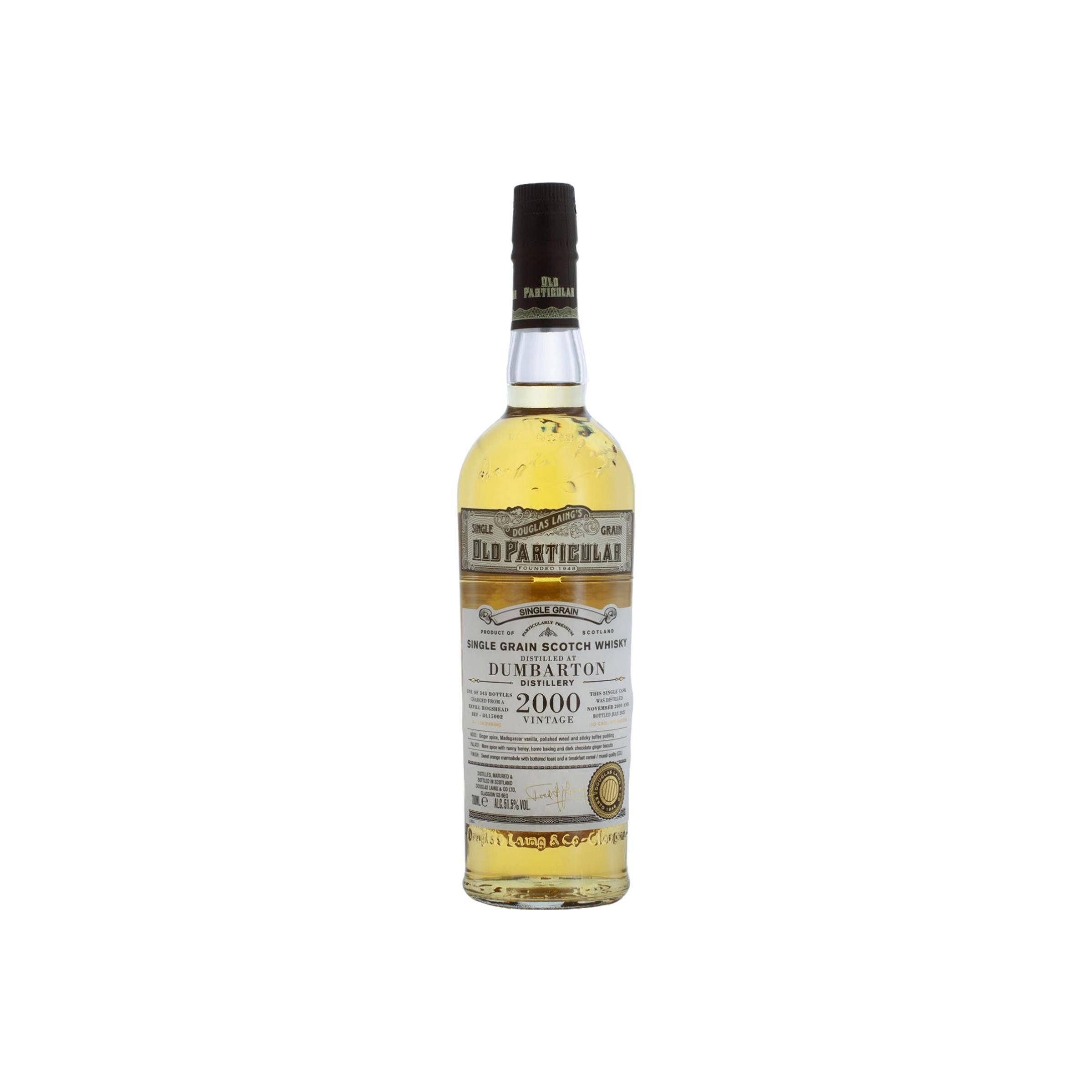 Dumbarton Old Particular 2000 20 Years Single Grain Whisky