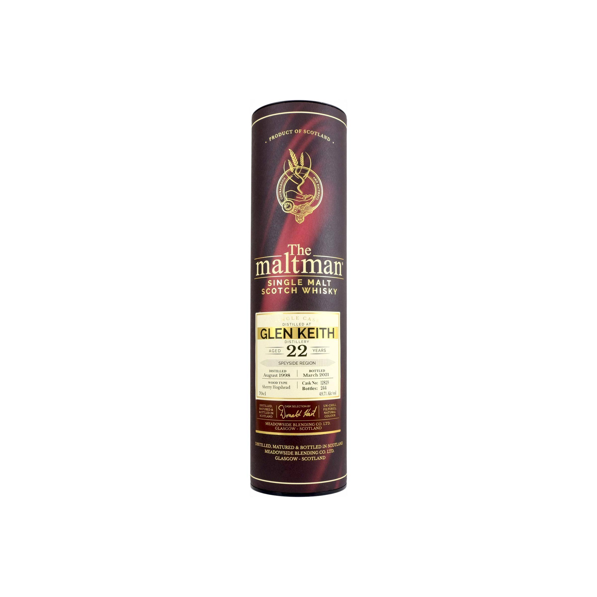 Glen Keith 1998 22 Years Single Malt Whisky 2