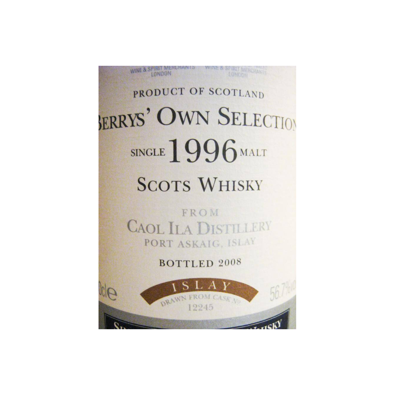 Caol Ila 1996 12 Years Single Malt Whisky 2