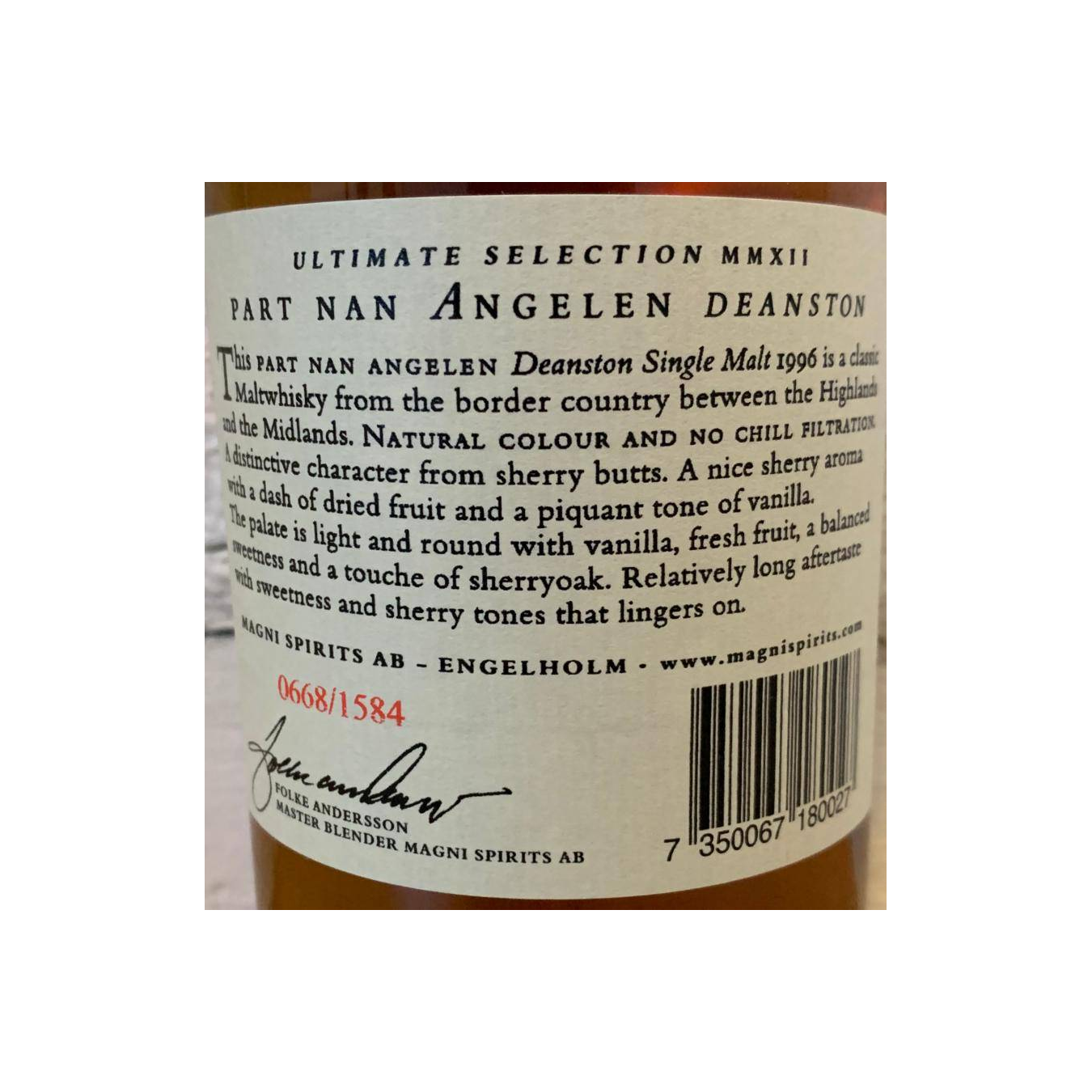 Deanston 1996 16 Years Single Malt Whisky 2
