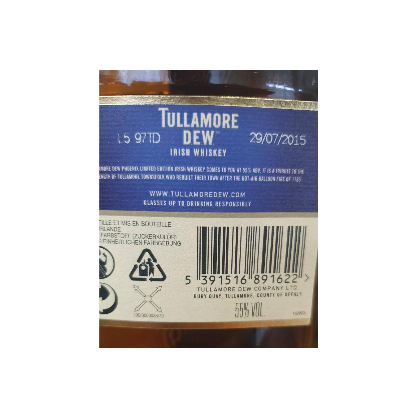 Tullamore Dew Limited Edition Blended Whisky 3