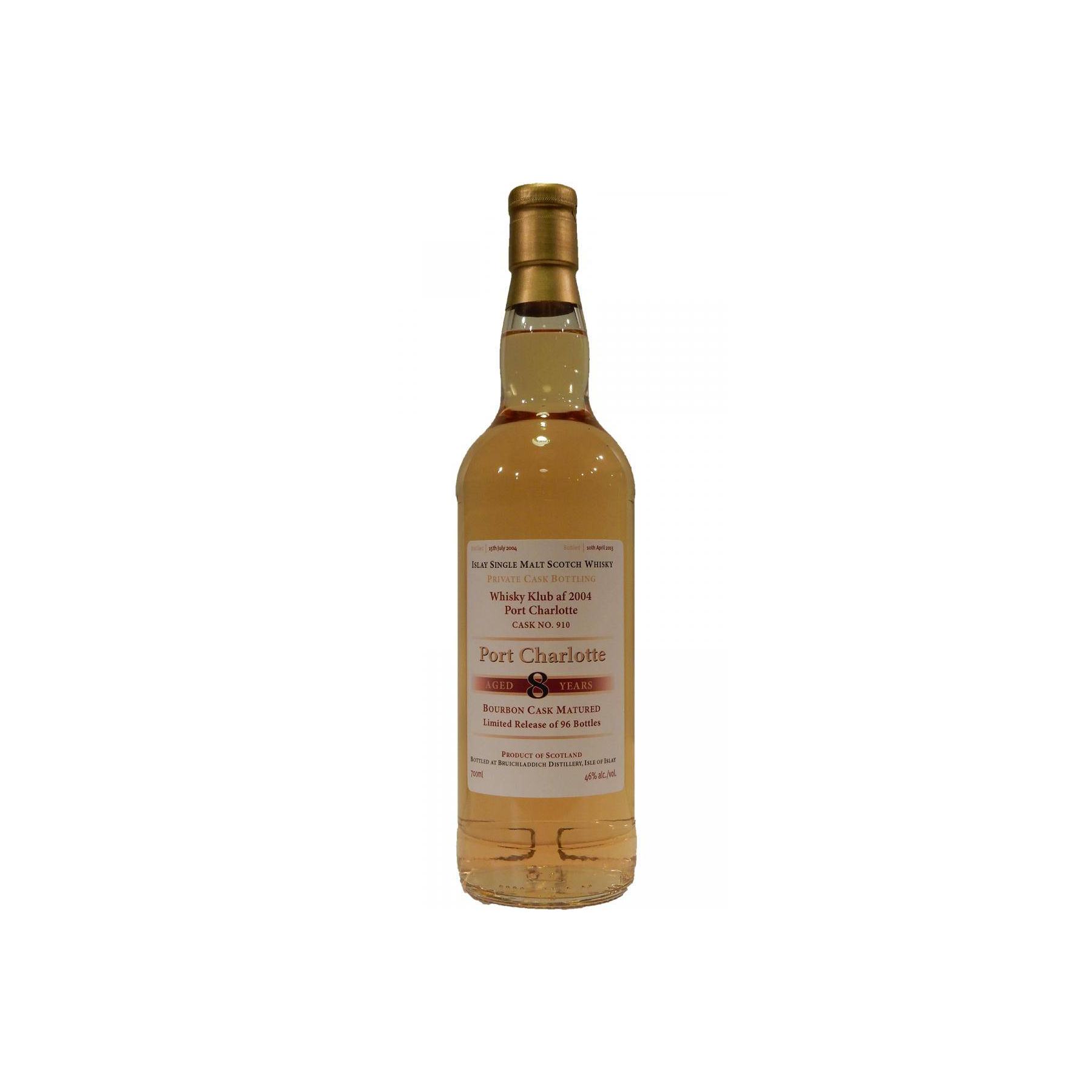 Port Charlotte 2004 8 Years Single Malt Whisky