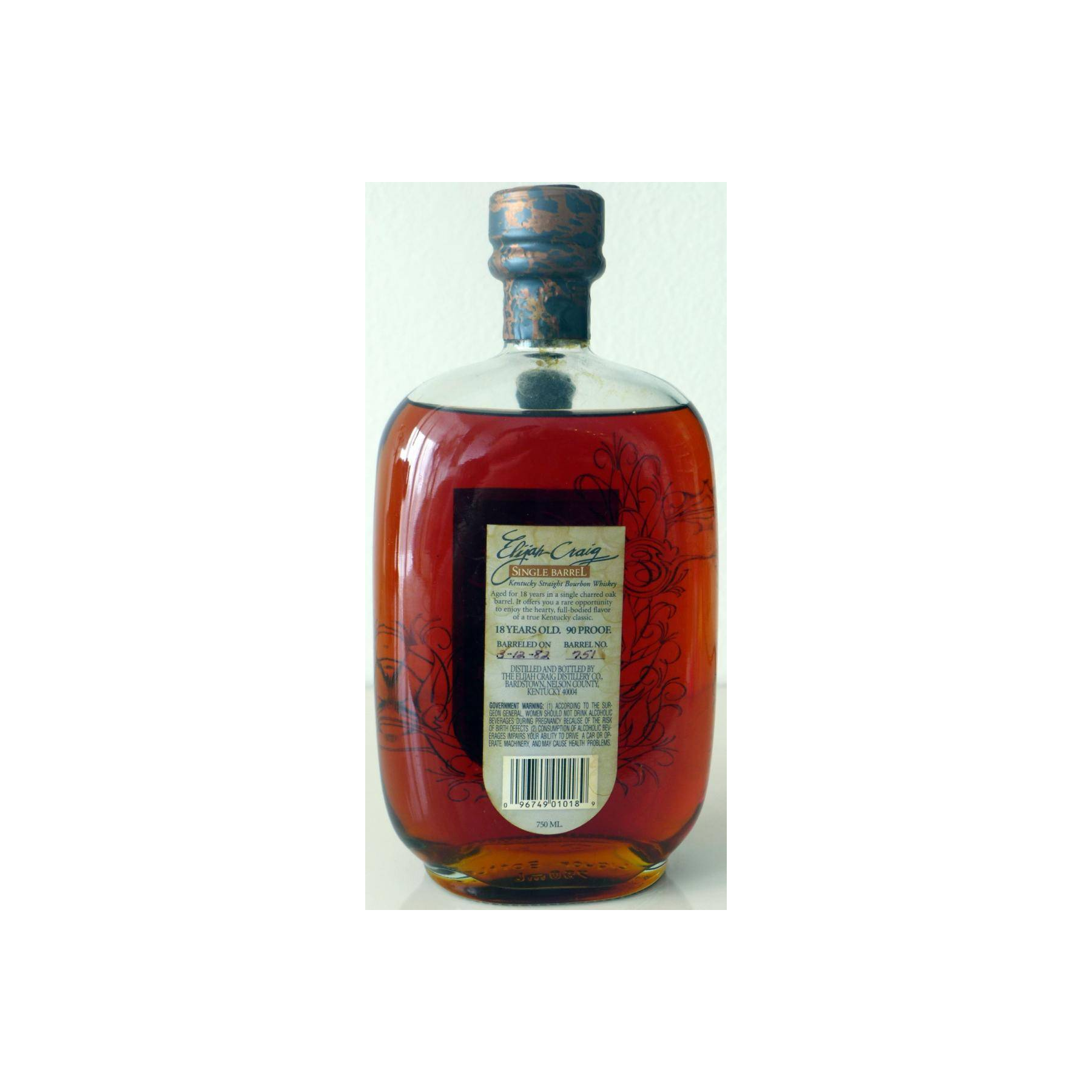 Elijah Craig Single Cask 1982 18 Years Bourbon Whisky 3