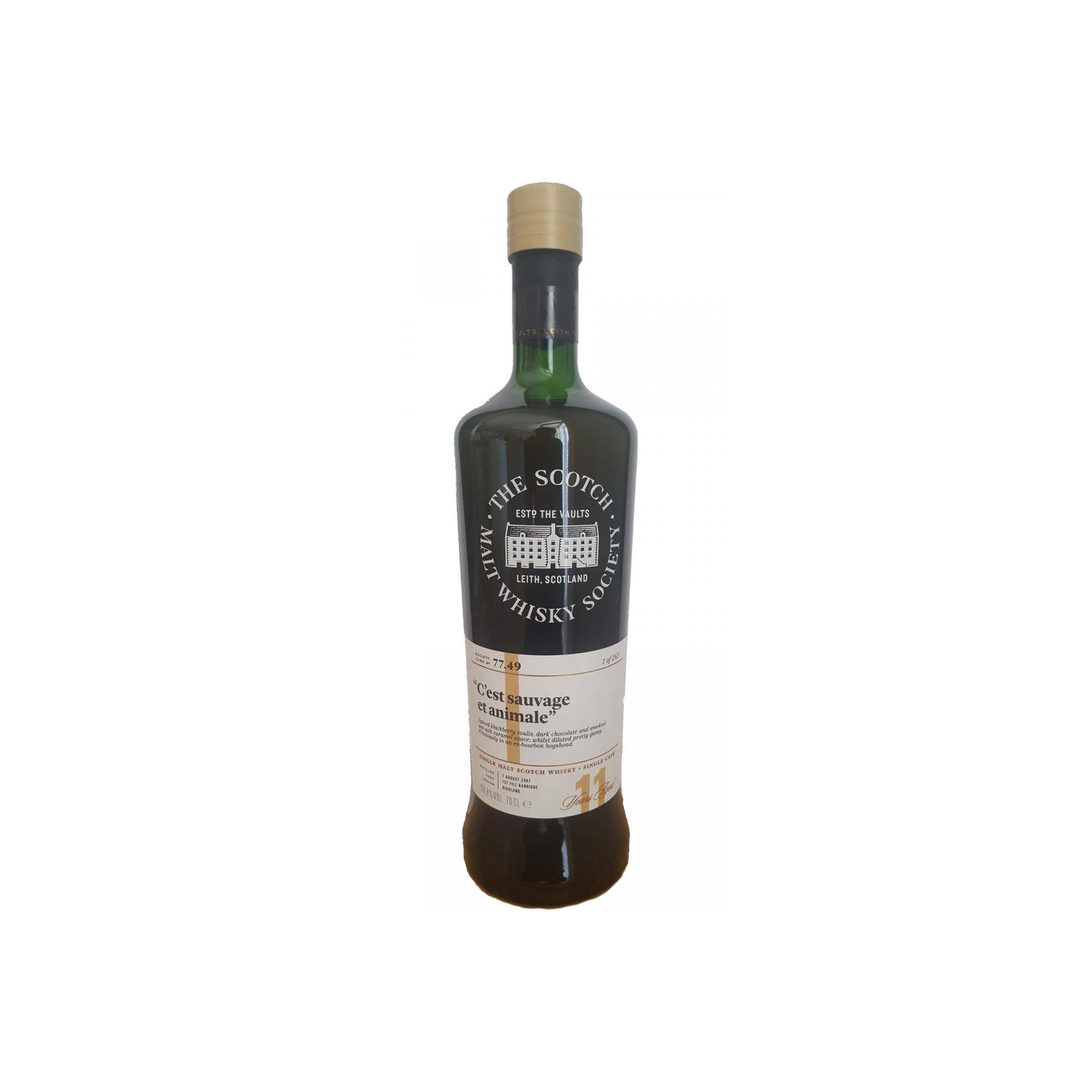The Scotch Malt Whisky Society 2007 11 Years Single Malt Whisky