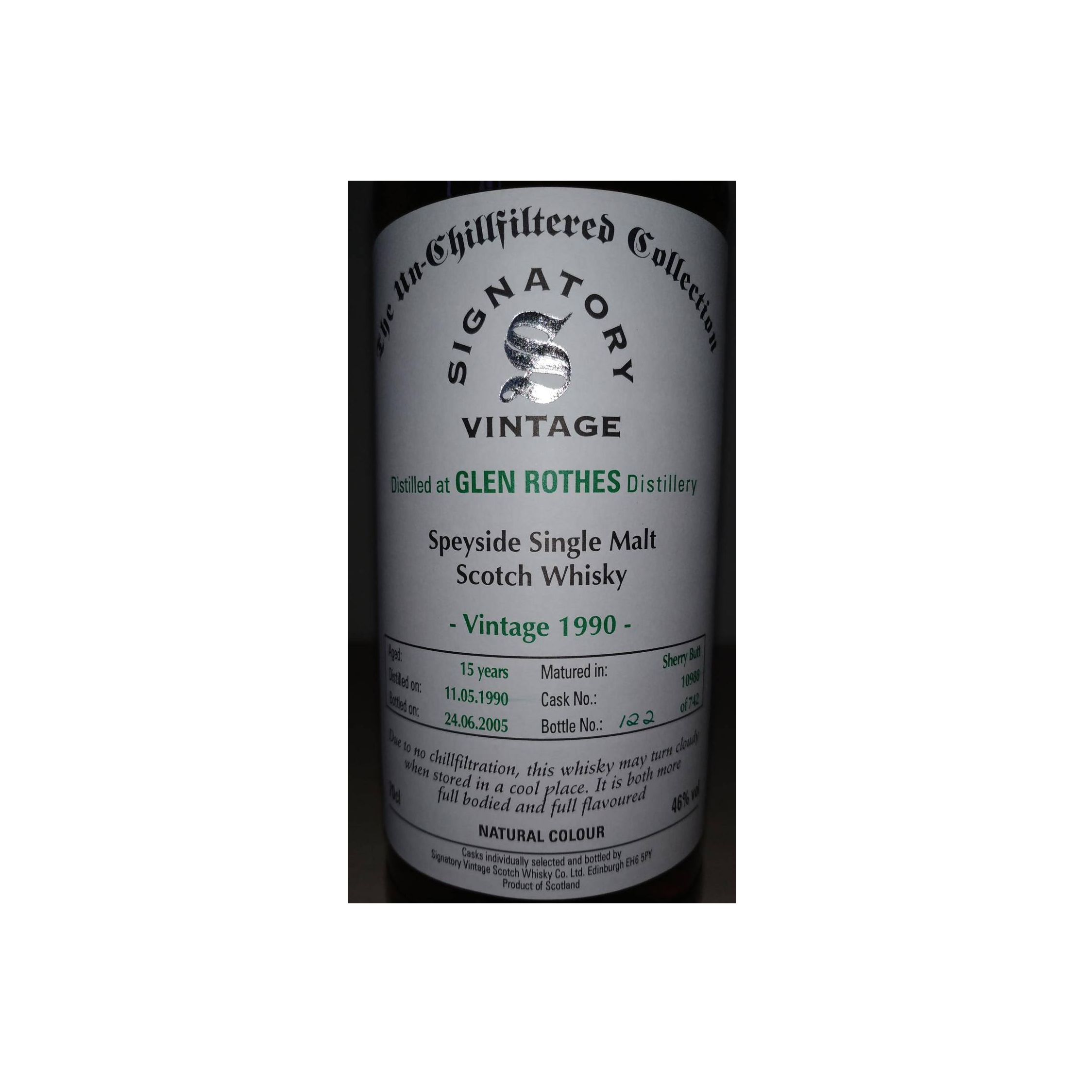 The Glenrothes The Un-Chillfiltered Collection 1990 15 Years Single Malt Whisky 3