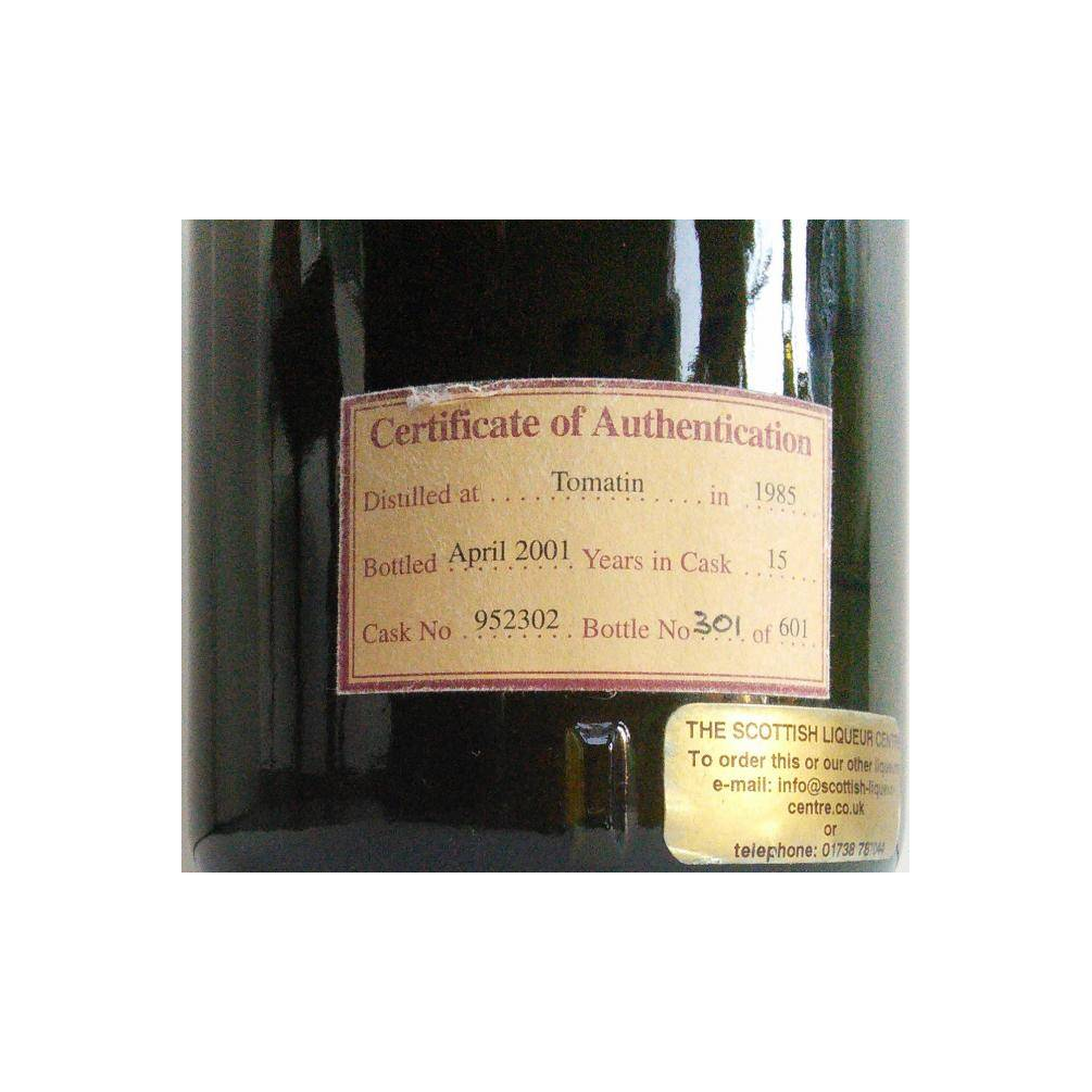 Tomatin 1985 15 Years Single Malt Whisky 2