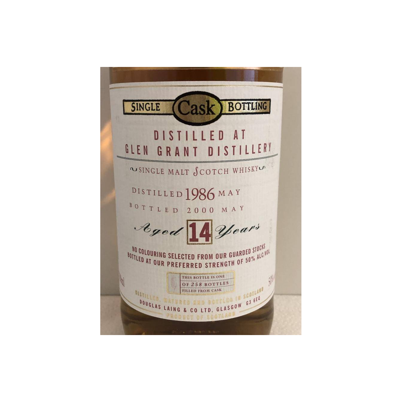 Glen Grant Old Malt Cask 1986 14 Years Single Malt Whisky 3