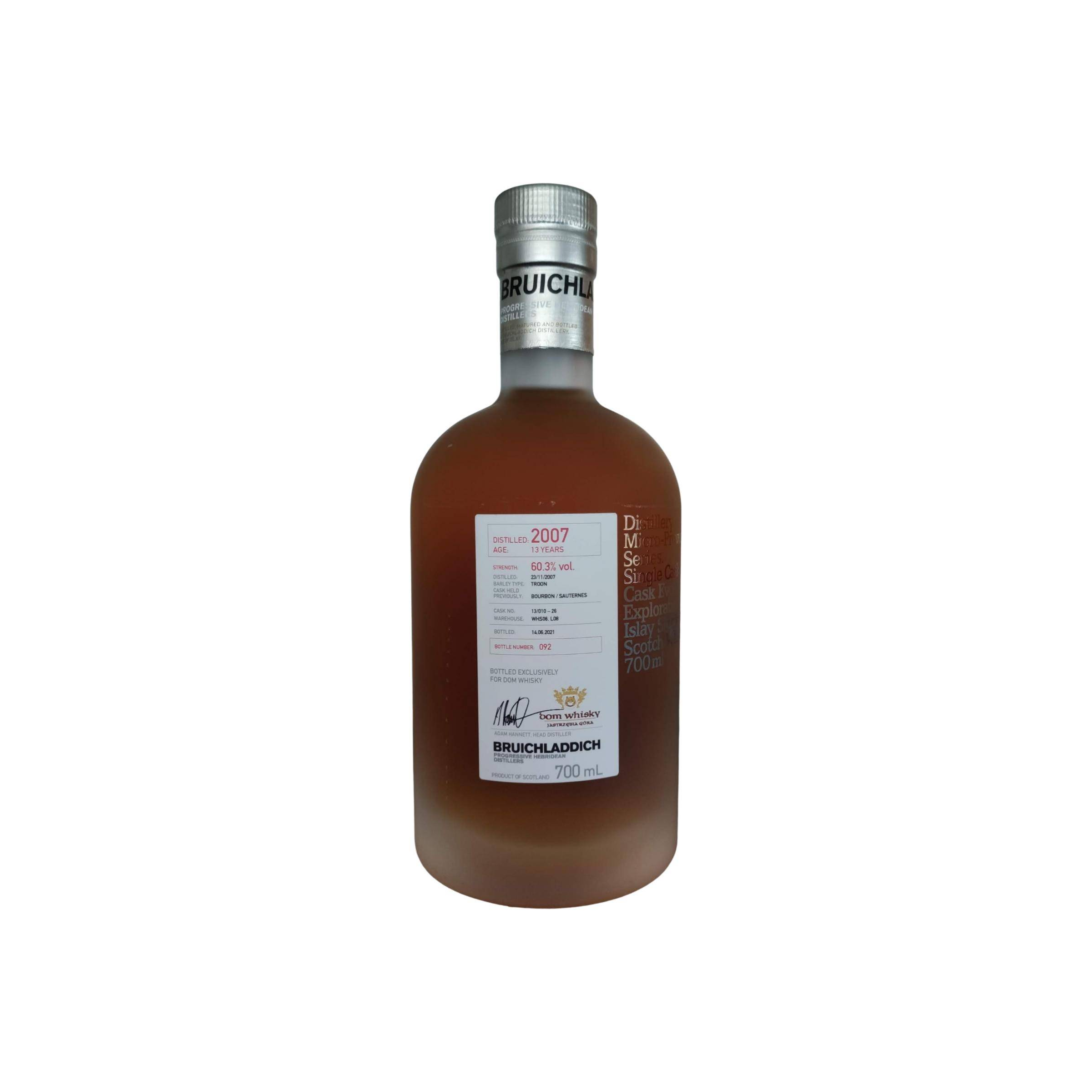 Bruichladdich 2007 13 Years Single Malt Whisky 2