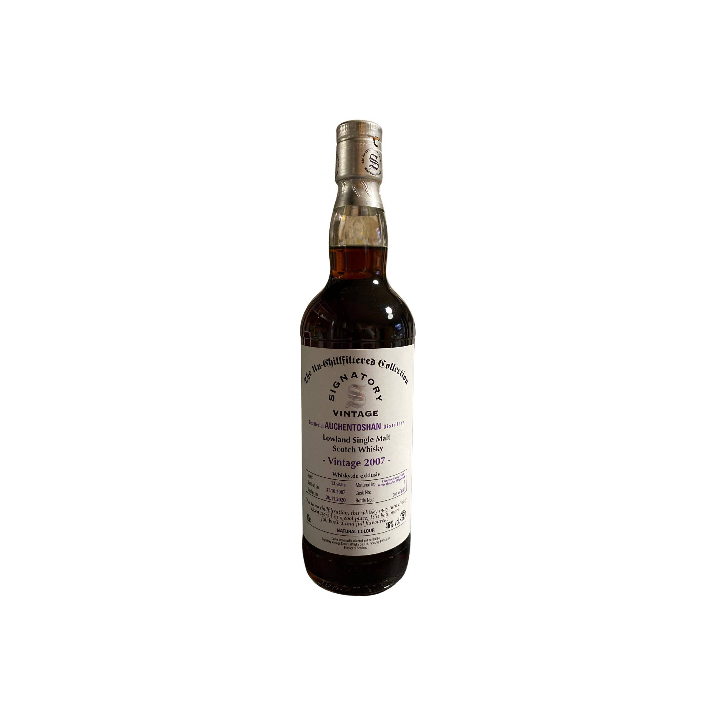 Auchentoshan The Un-Chillfiltered Collection 2007 13 Years Single Malt Whisky