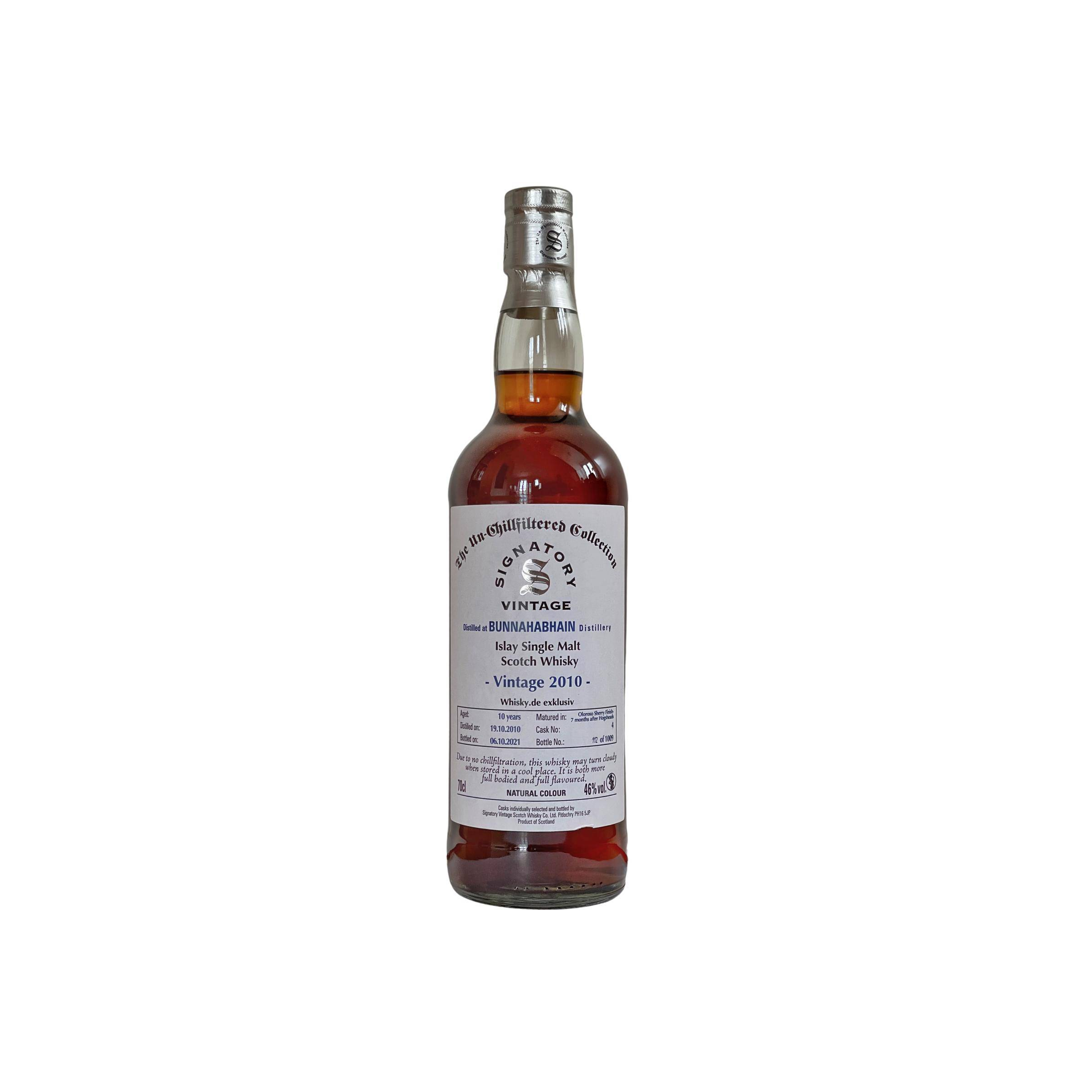 Bunnahabhain The Un-Chillfiltered Collection 2010 10 Years Single Malt Whisky
