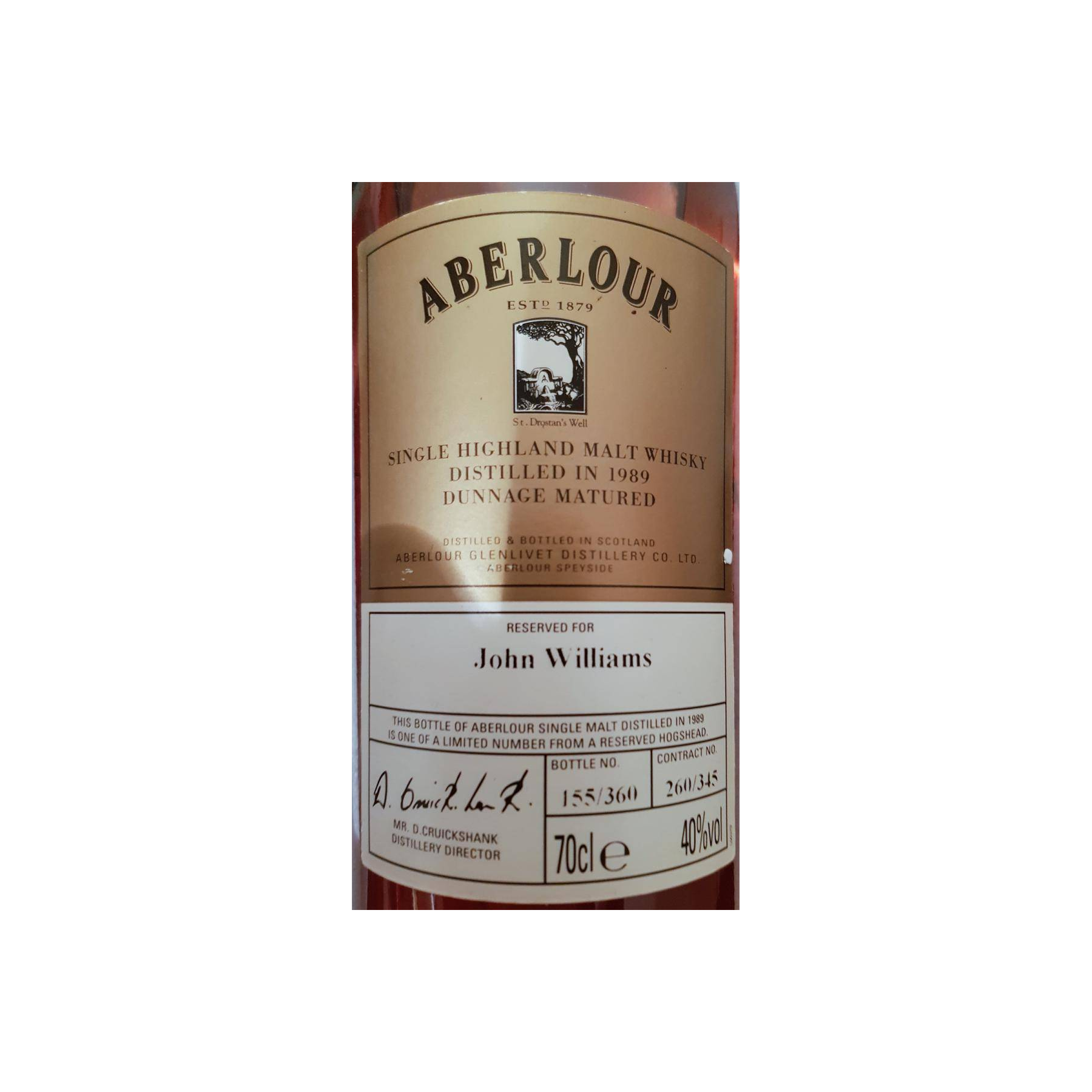 Aberlour 1989 Single Malt Whisky