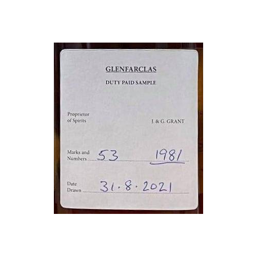 Glenfarclas 1981 40 Years Single Malt Whisky