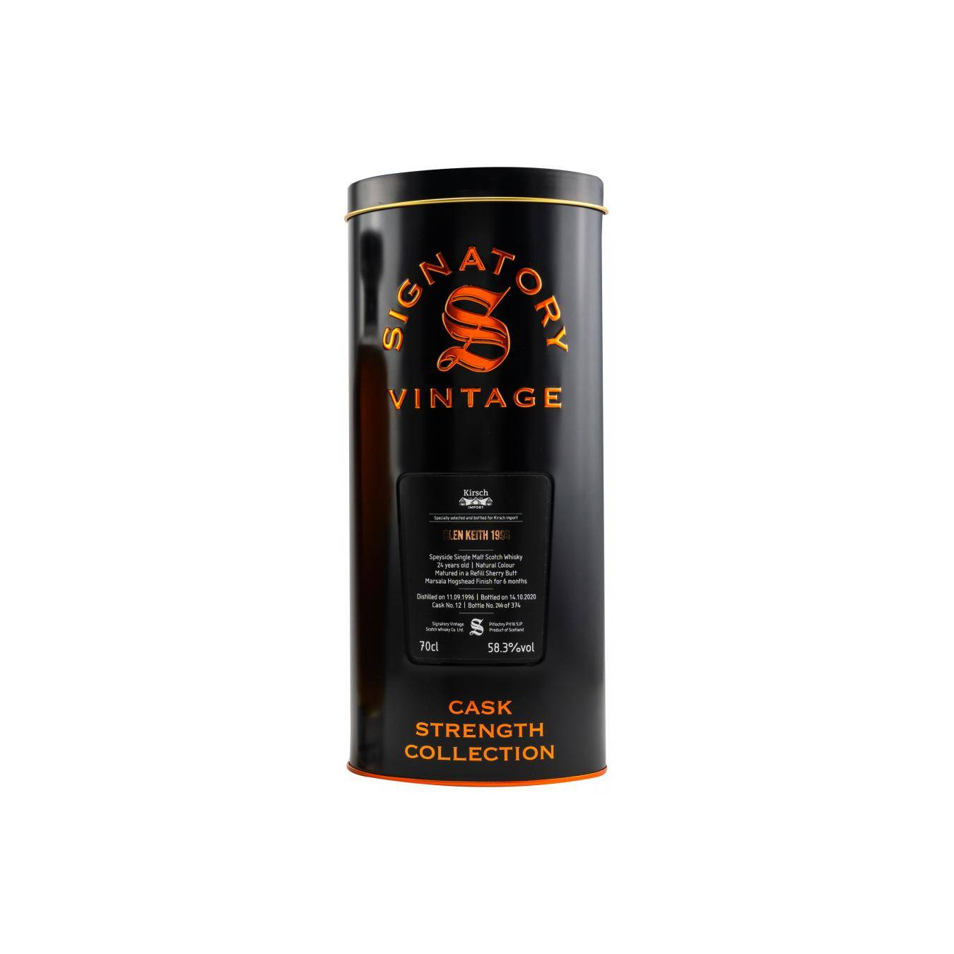 Glen Keith Cask Strength Collection 1996 24 Years Single Malt Whisky 2