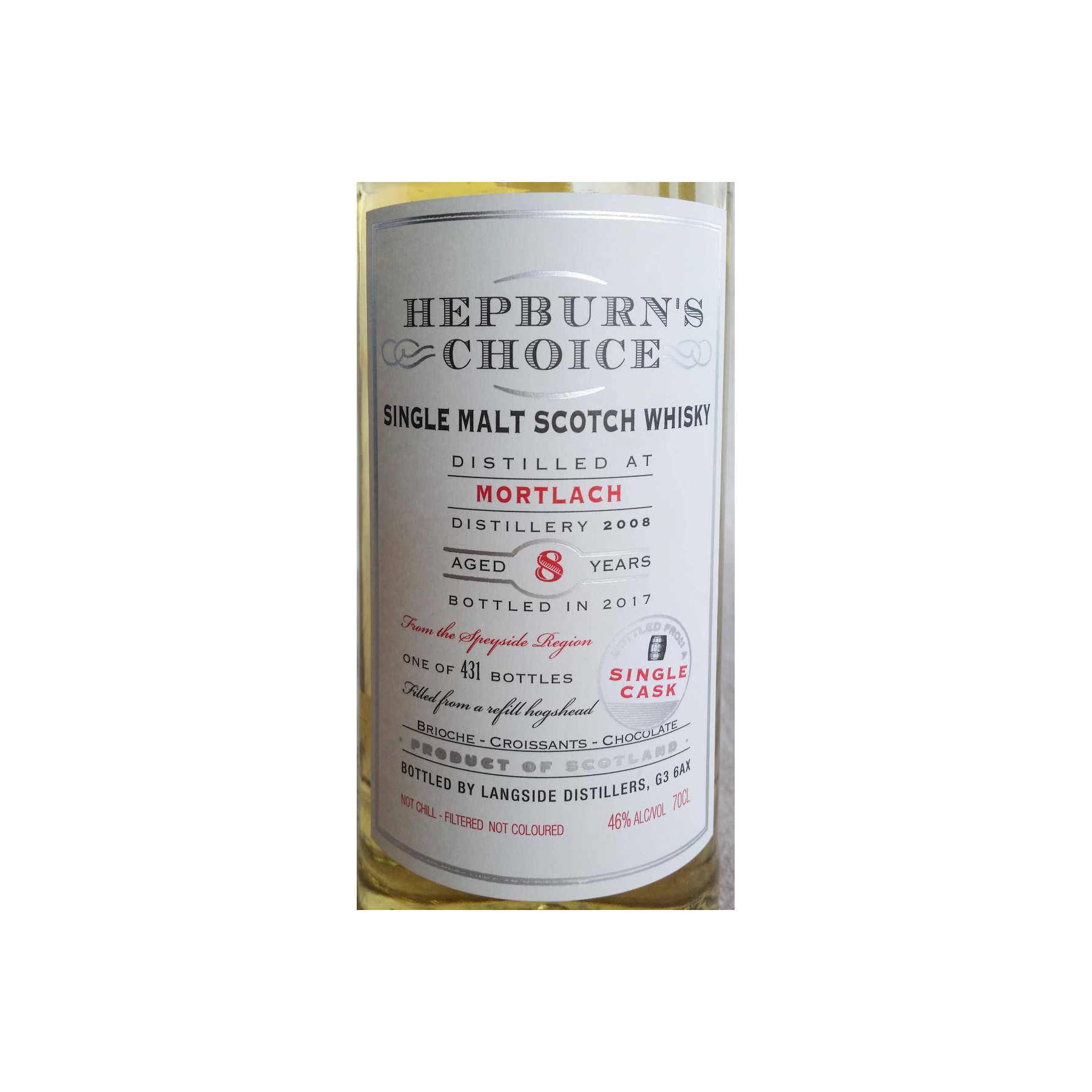 Mortlach 2008 8 Years Single Malt Whisky 2