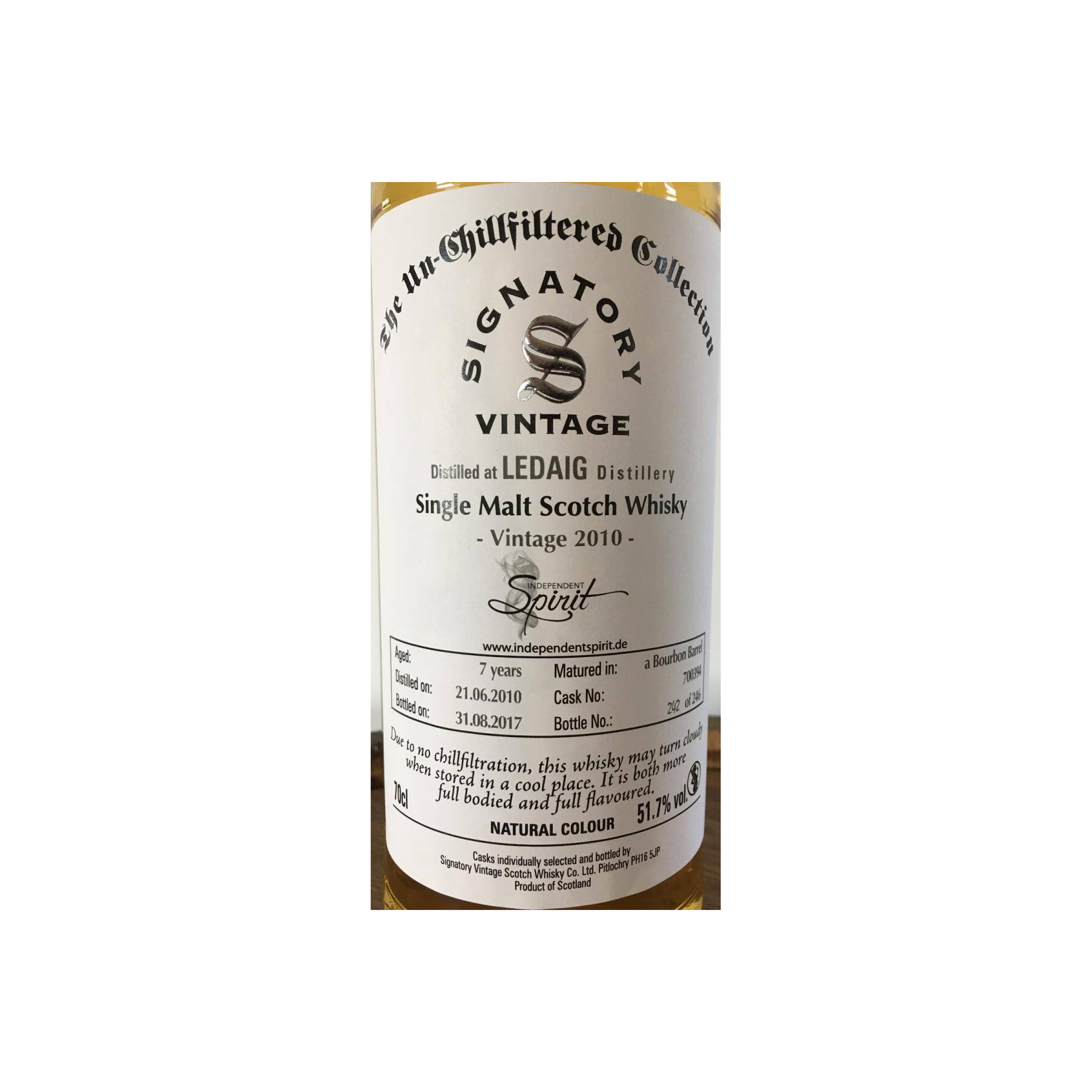 Tobermory The Un-Chillfiltered Collection 2010 7 Years Single Malt Whisky 2