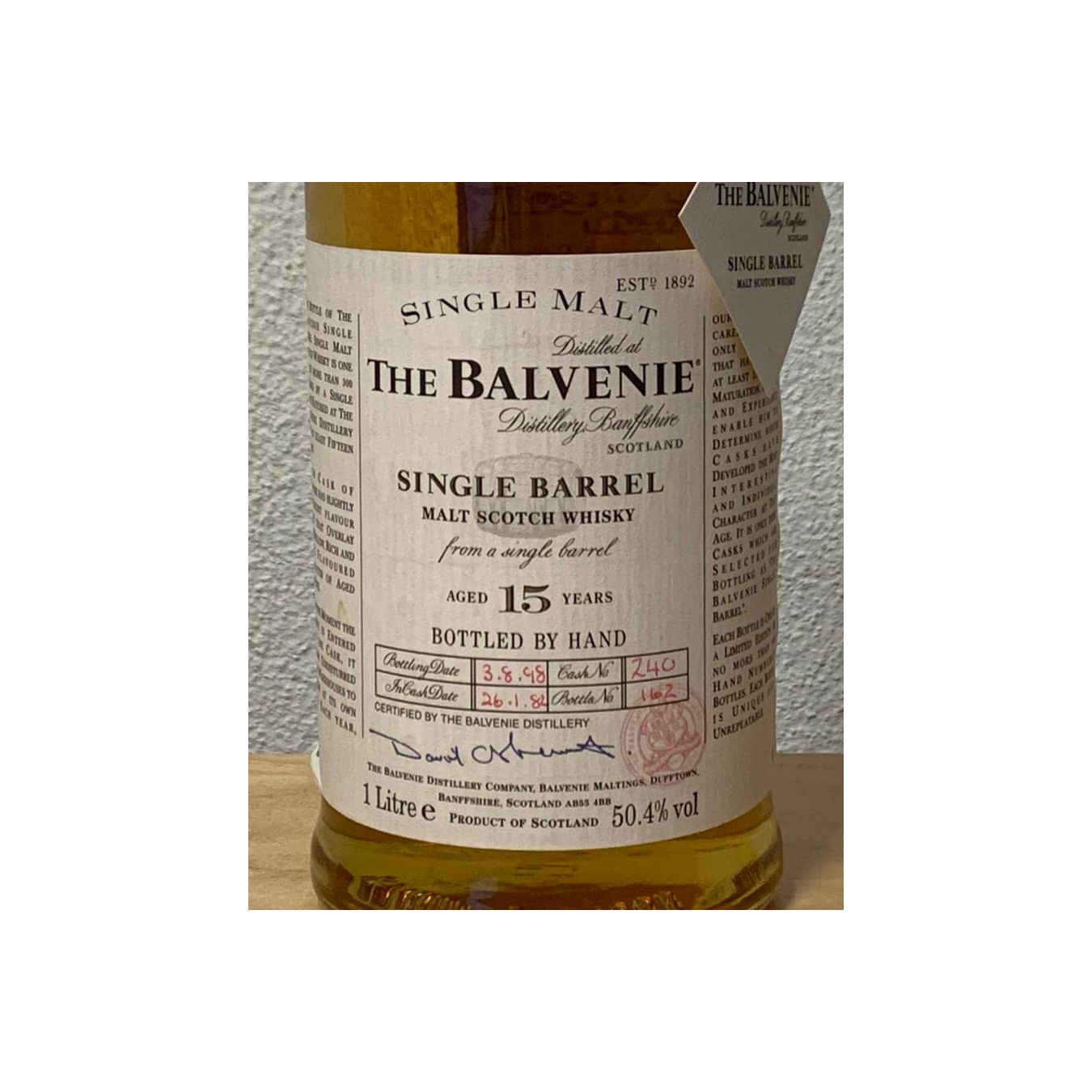The Balvenie Single Cask 1982 15 Years Single Malt Whisky 2