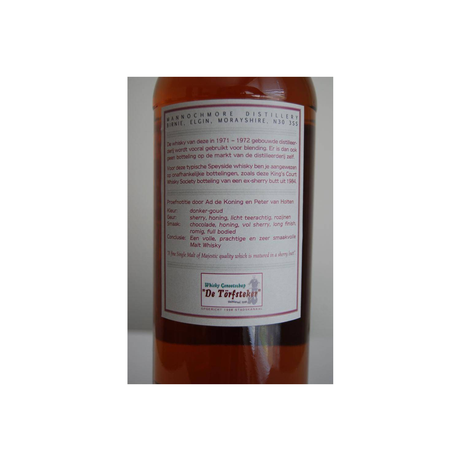 Mannochmore 1984 22 Years Single Malt Whisky 2