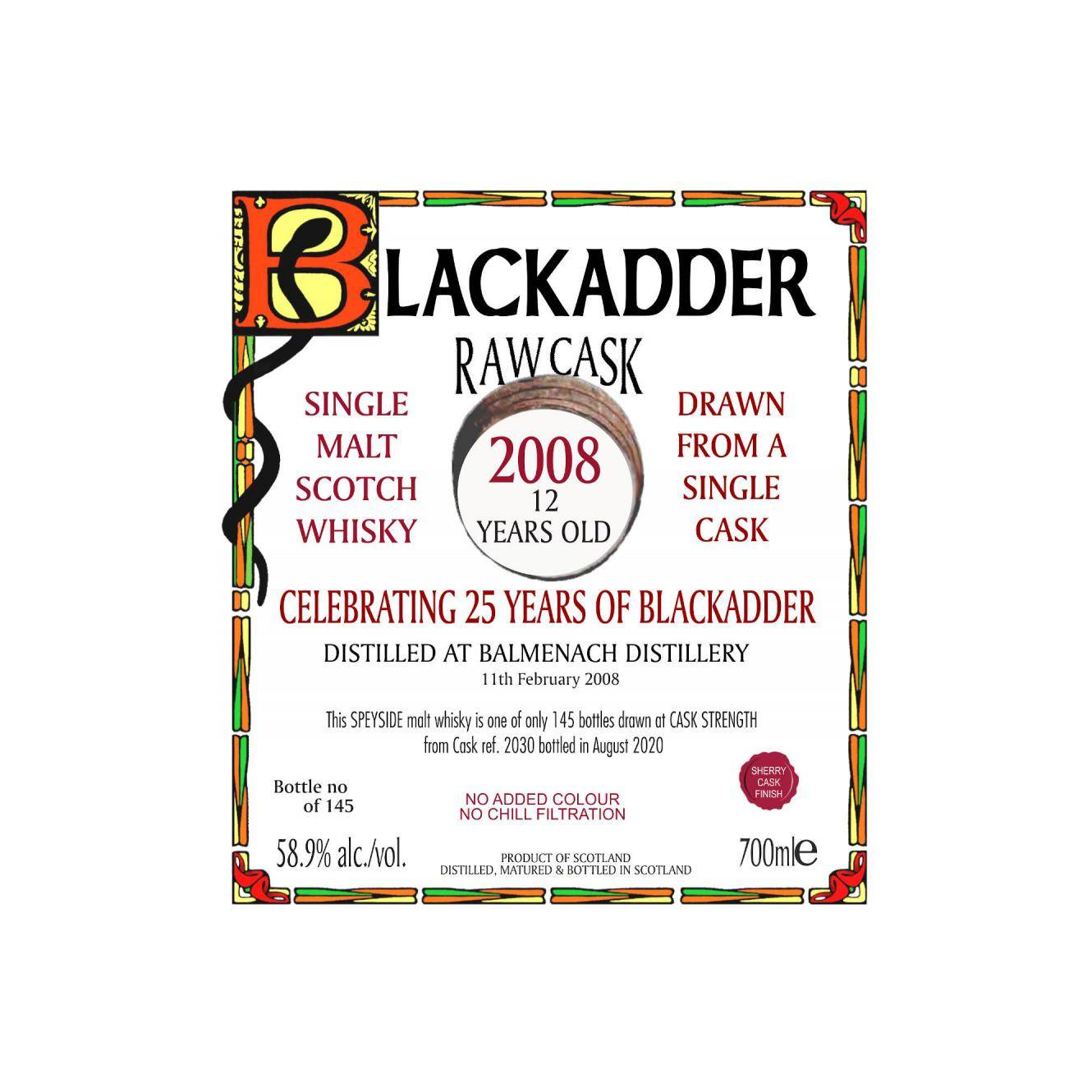 Balmenach Raw Cask 2008 12 Years Single Malt Whisky 2