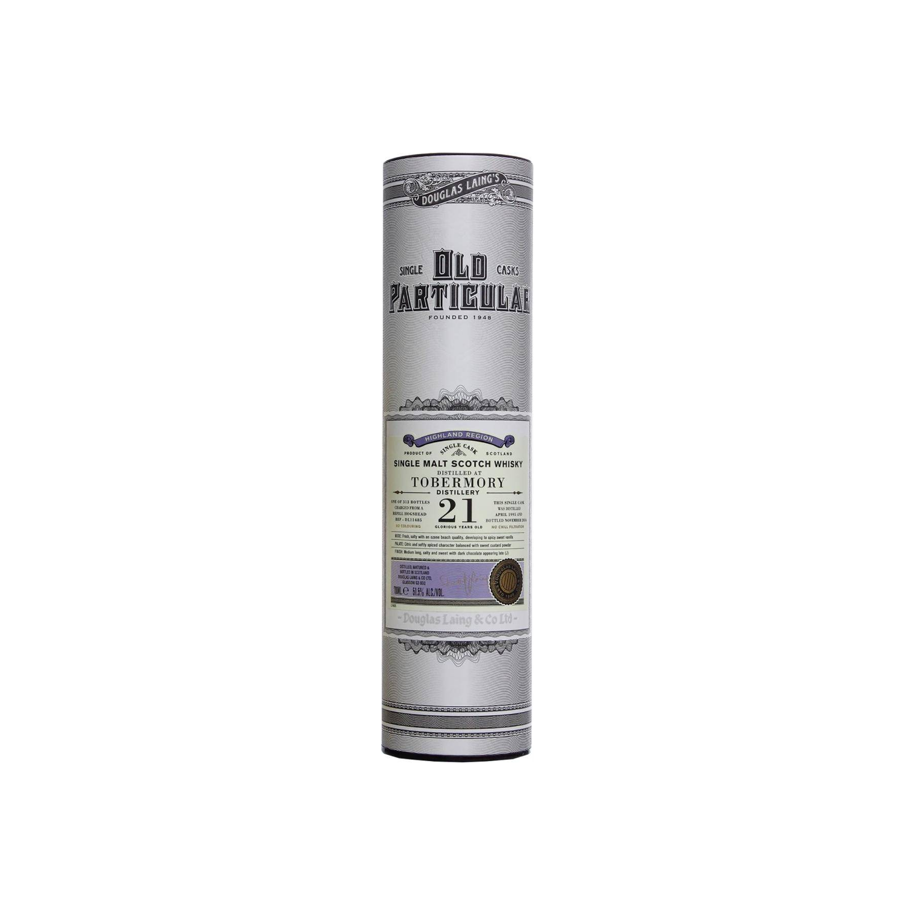 Tobermory Old Particular 1995 21 Years Single Malt Whisky 2