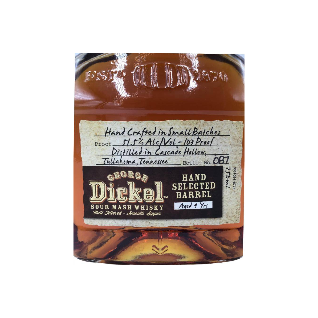 George Dickel 9 Years Tennessee Whisky  3