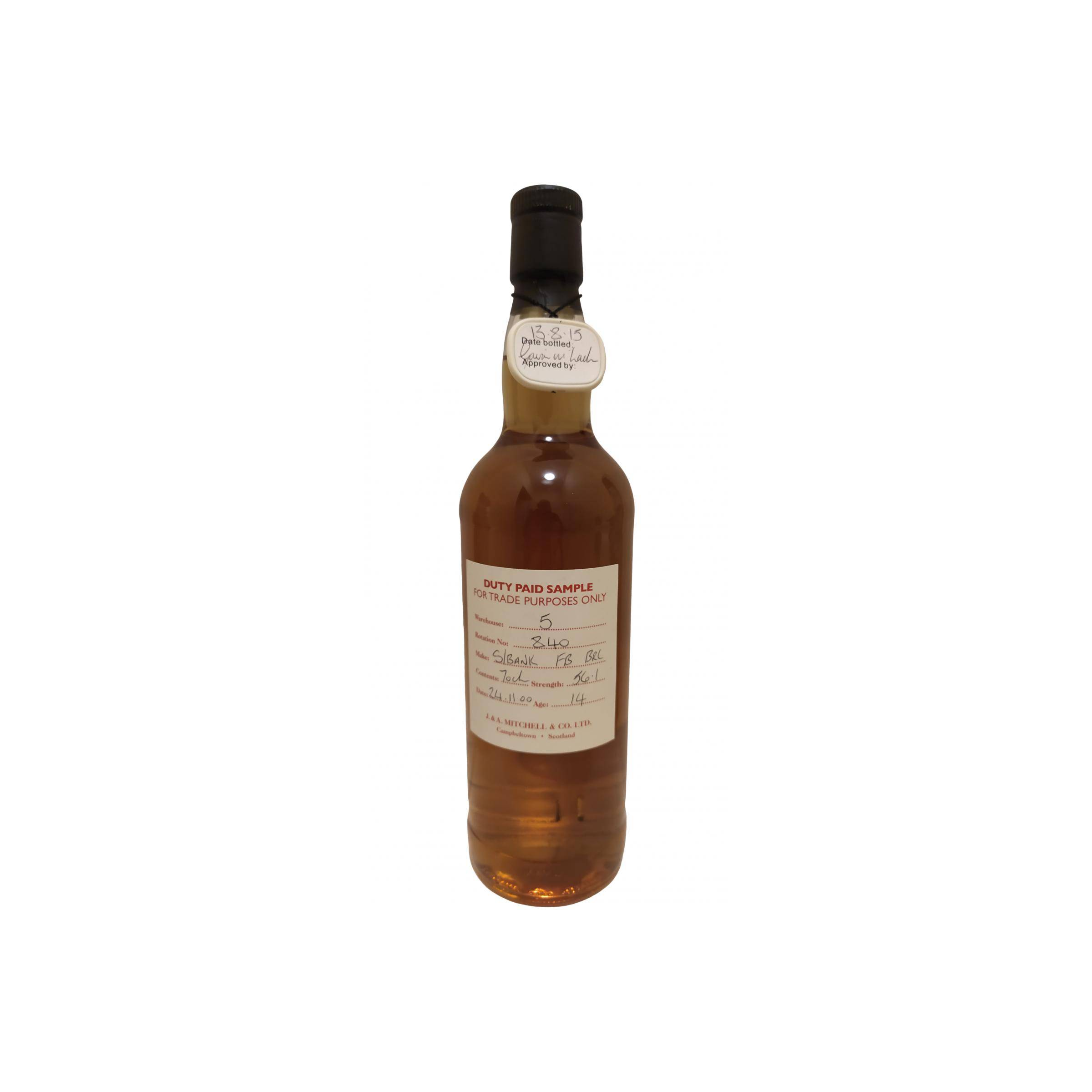 Springbank Duty Paid Sample - For Trade Purposes Only 2000 14 Years Single Malt Whisky