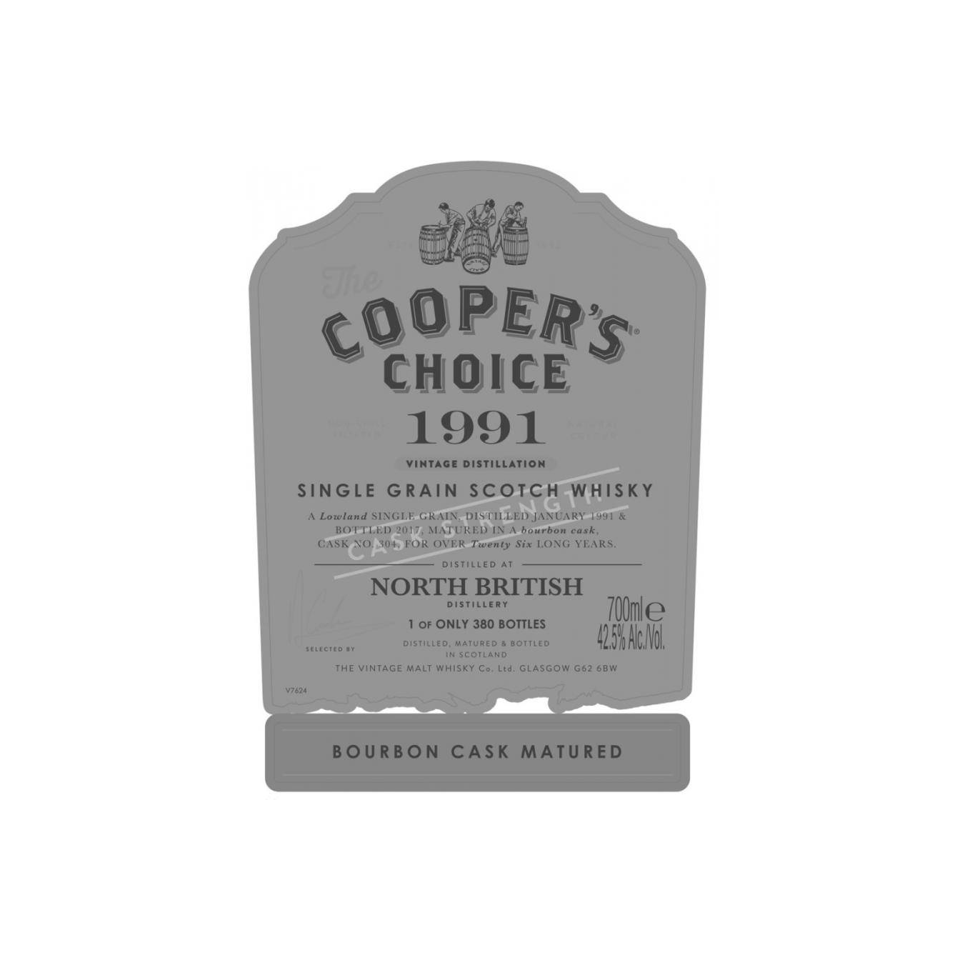 North British The Cooper's Choice 1991 26 Years Single Grain Whisky 2