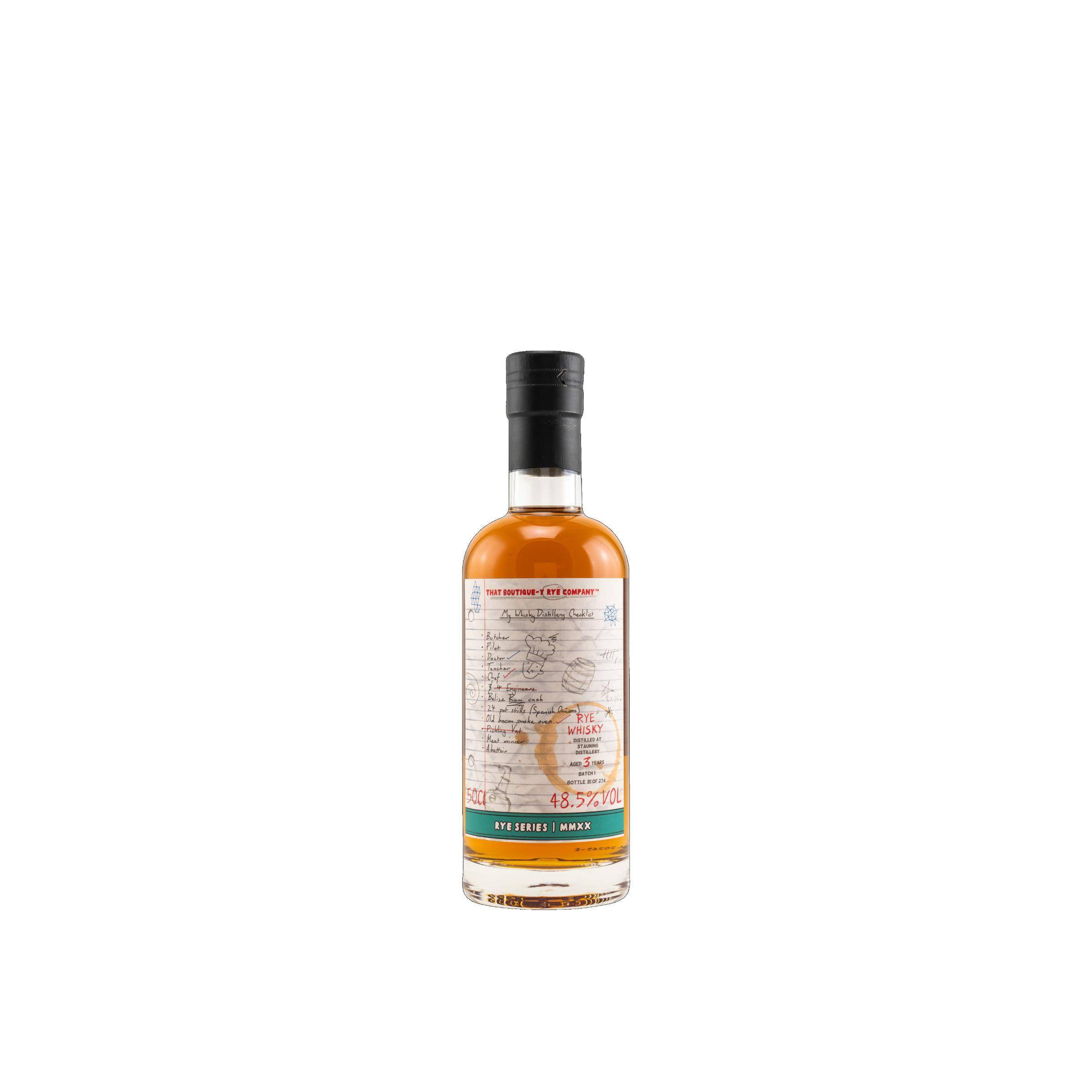 That Boutique-y Whisky Company 3 Years Rye Whisky