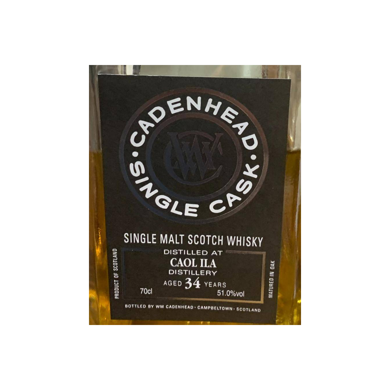 Caol Ila Single Cask 34 Years Single Malt Whisky